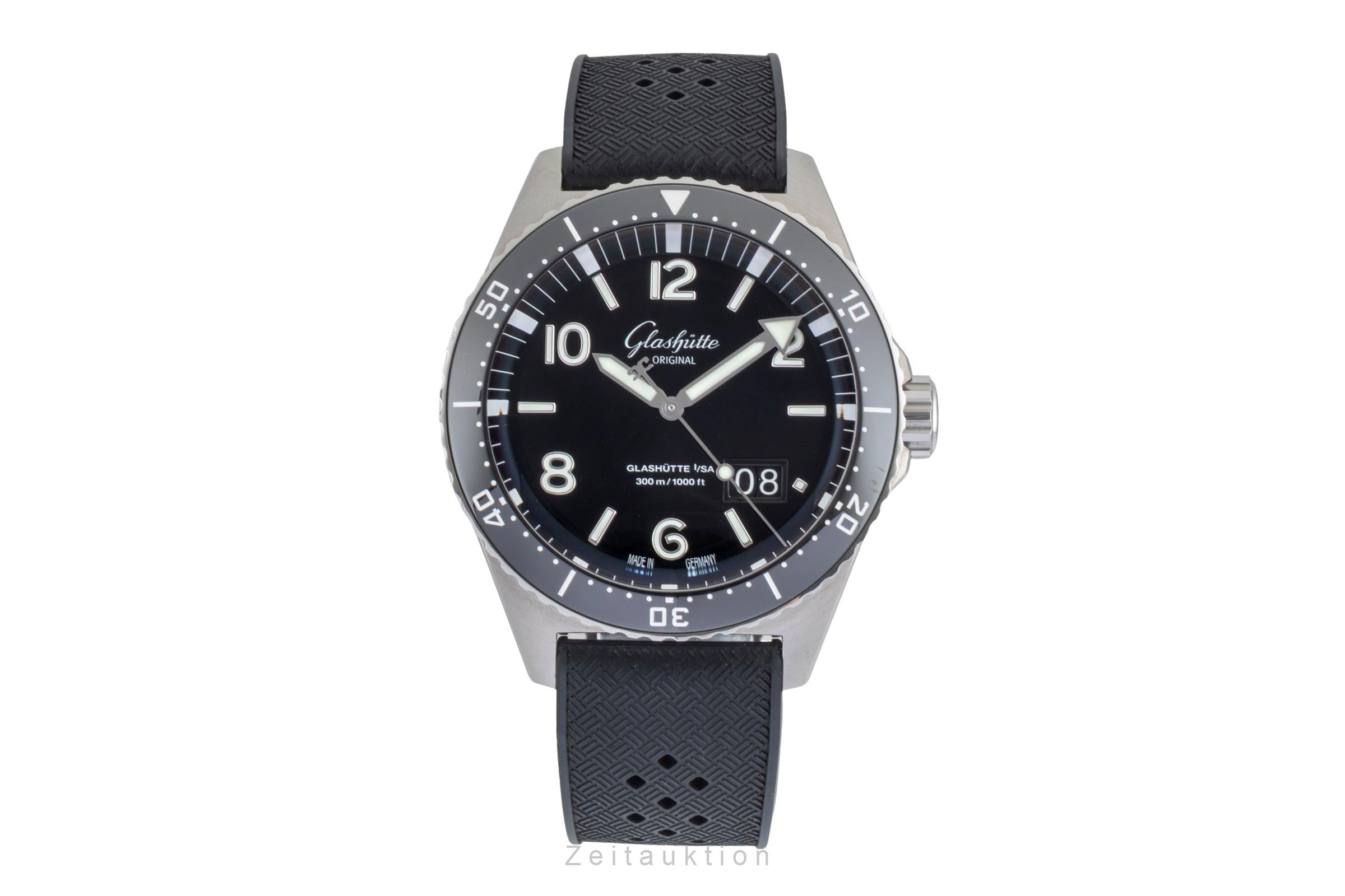 Glashütte SeaQ acier automatique montre pour hommes 1-36-13-01-80-33 LP: 12700EUR  [2604496]