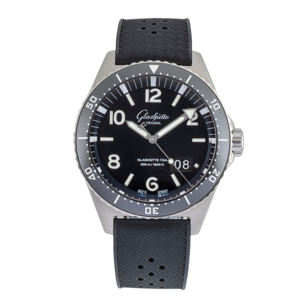 Glashütte SeaQ acier automatique montre pour hommes 1-36-13-01-80-33 LP: 12700EUR  [2604496]