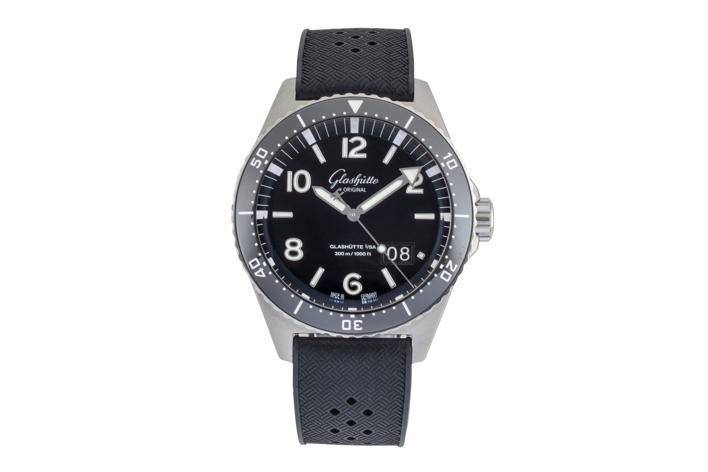 Glashütte SeaQ acier automatique montre pour hommes 1-36-13-01-80-33 LP: 12700EUR  [2604496]