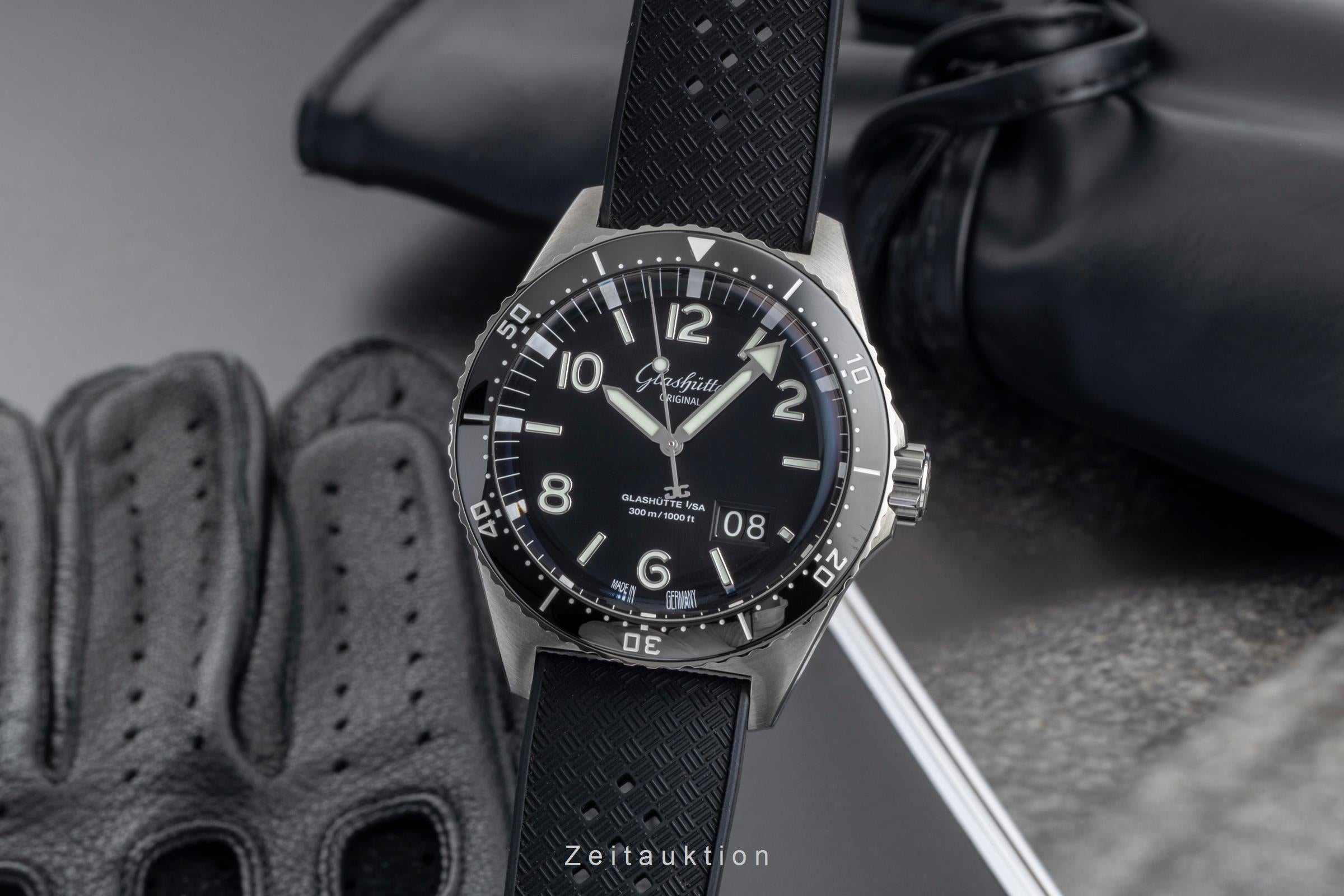 Glashütte SeaQ acier automatique montre pour hommes 1-36-13-01-80-33 LP: 12700EUR  [2604496]