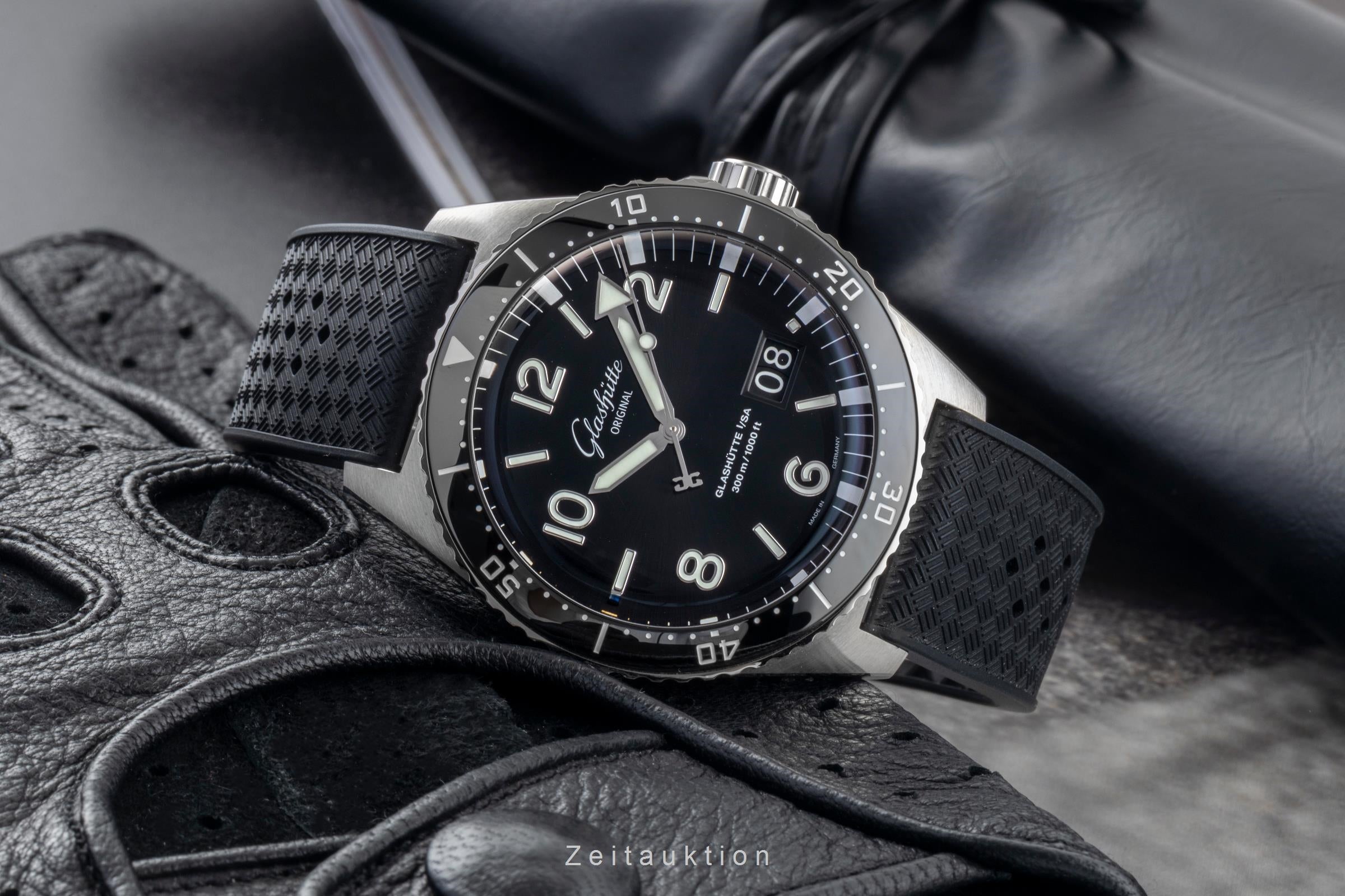 Glashütte SeaQ acier automatique montre pour hommes 1-36-13-01-80-33 LP: 12700EUR  [2604496]