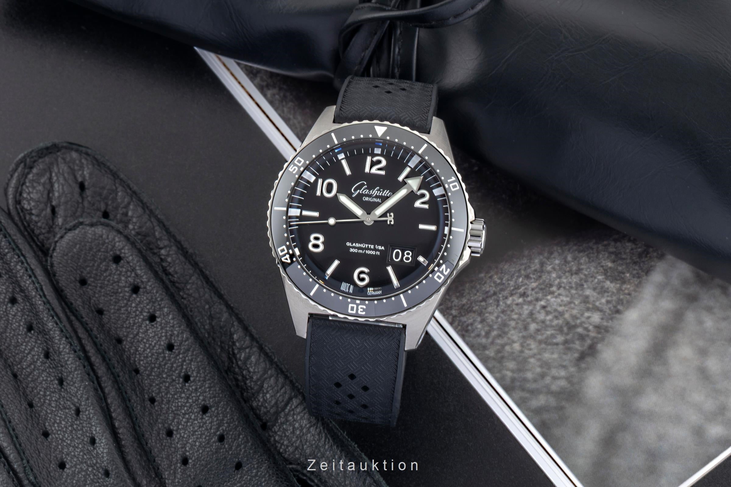 Glashütte SeaQ acier automatique montre pour hommes 1-36-13-01-80-33 LP: 12700EUR  [2604496]