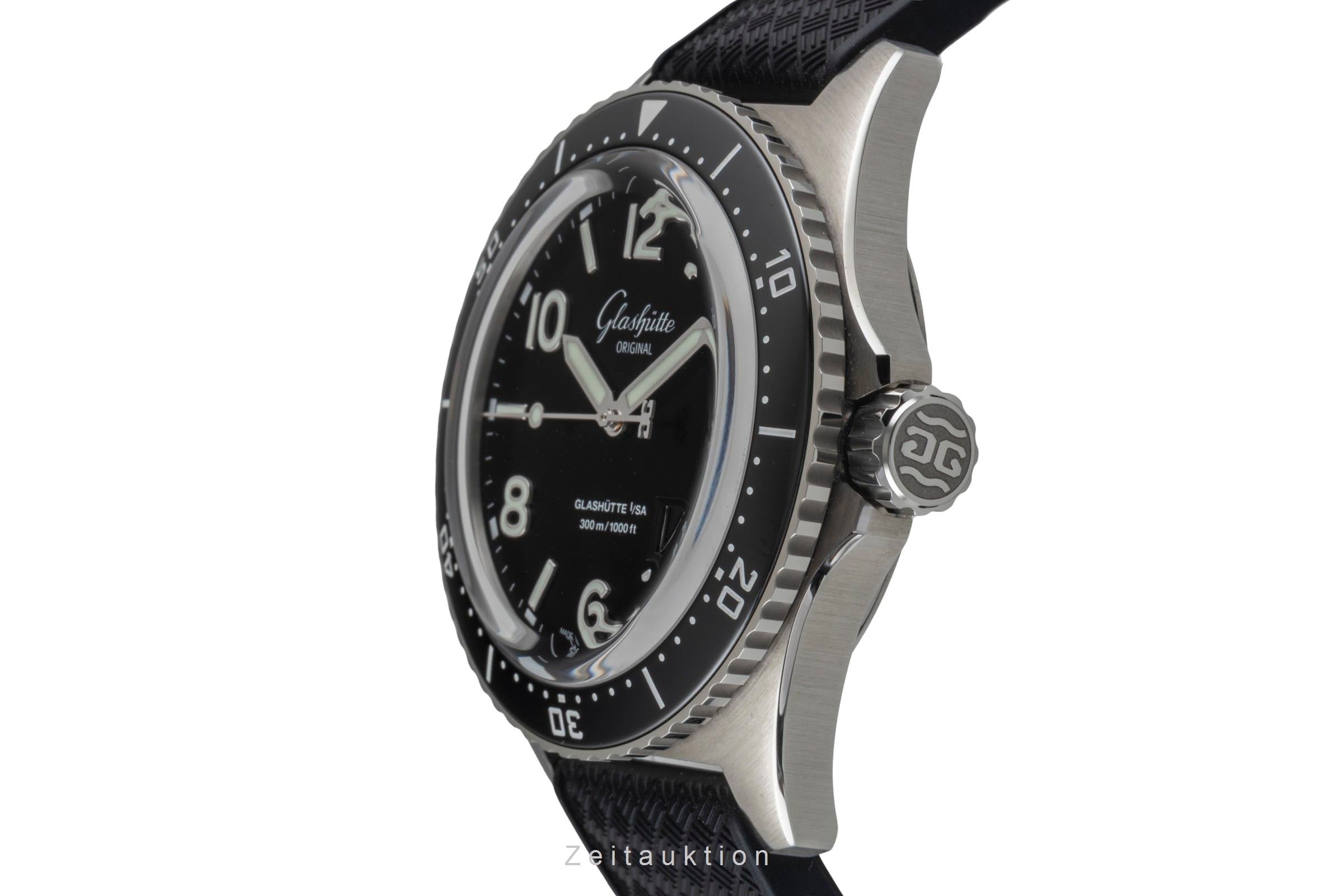 Glashütte SeaQ acier automatique montre pour hommes 1-36-13-01-80-33 LP: 12700EUR  [2604496]