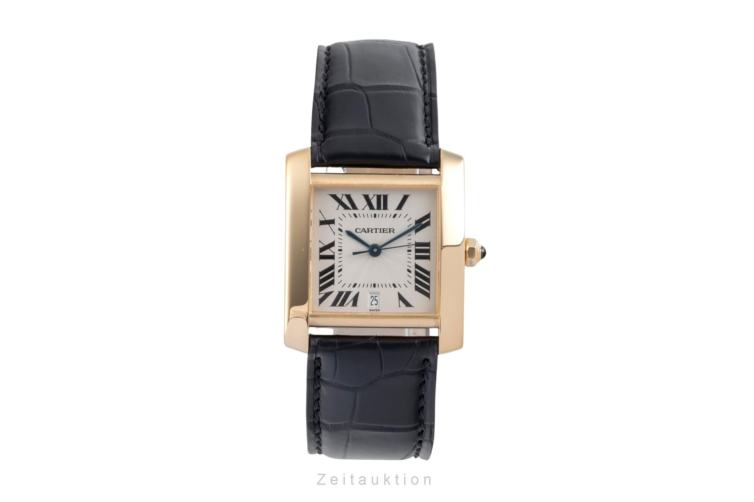 Cartier Tank Francaise oro 18 ct automatismo orologio da uomo W50001R2  [2604497]