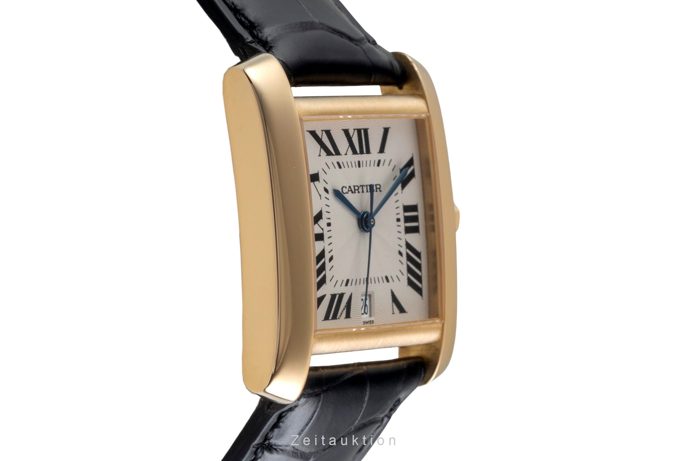 Cartier Tank Francaise oro 18 ct automatismo orologio da uomo W50001R2  [2604497]