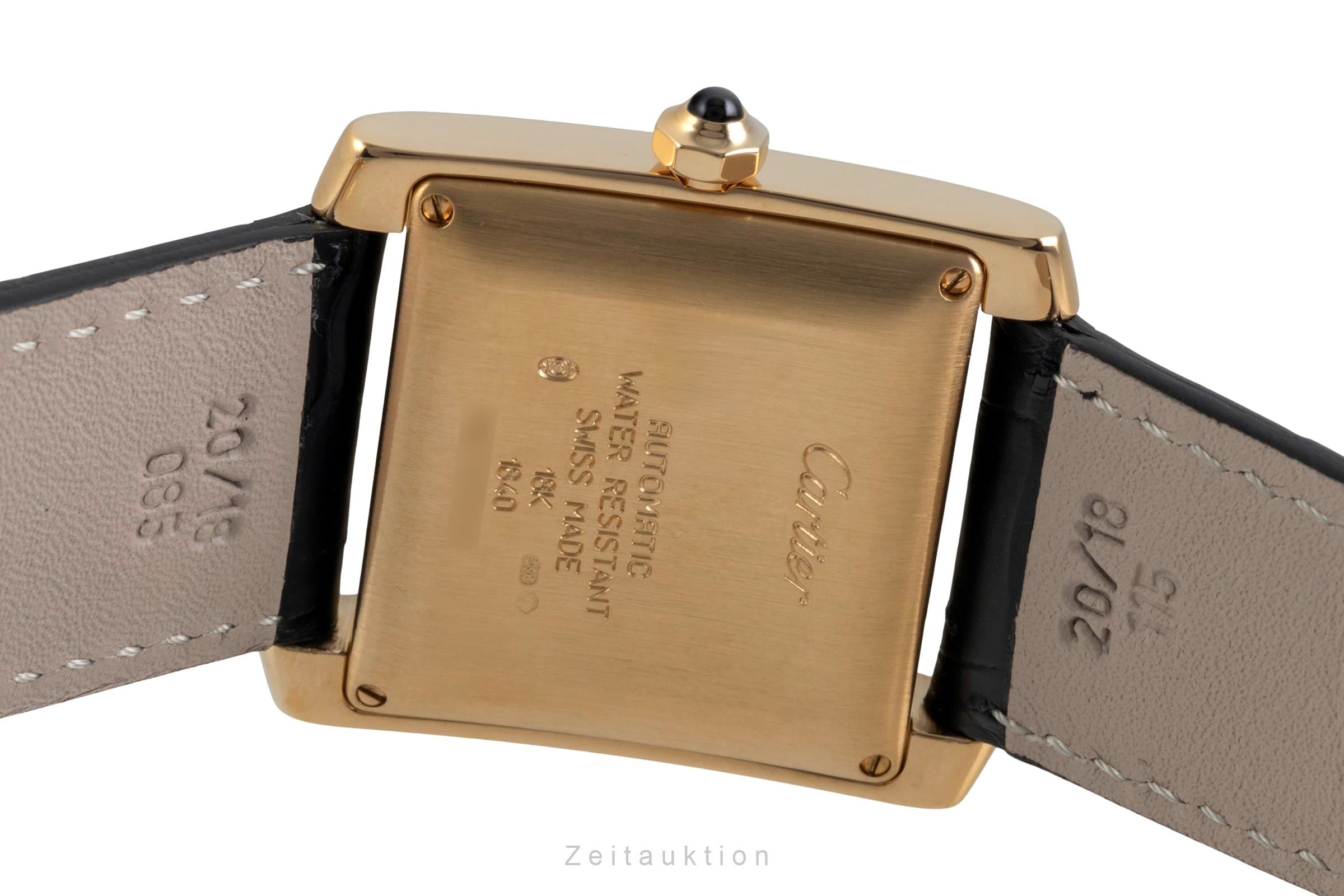 Cartier Tank Francaise oro 18 ct automatismo orologio da uomo W50001R2  [2604497]