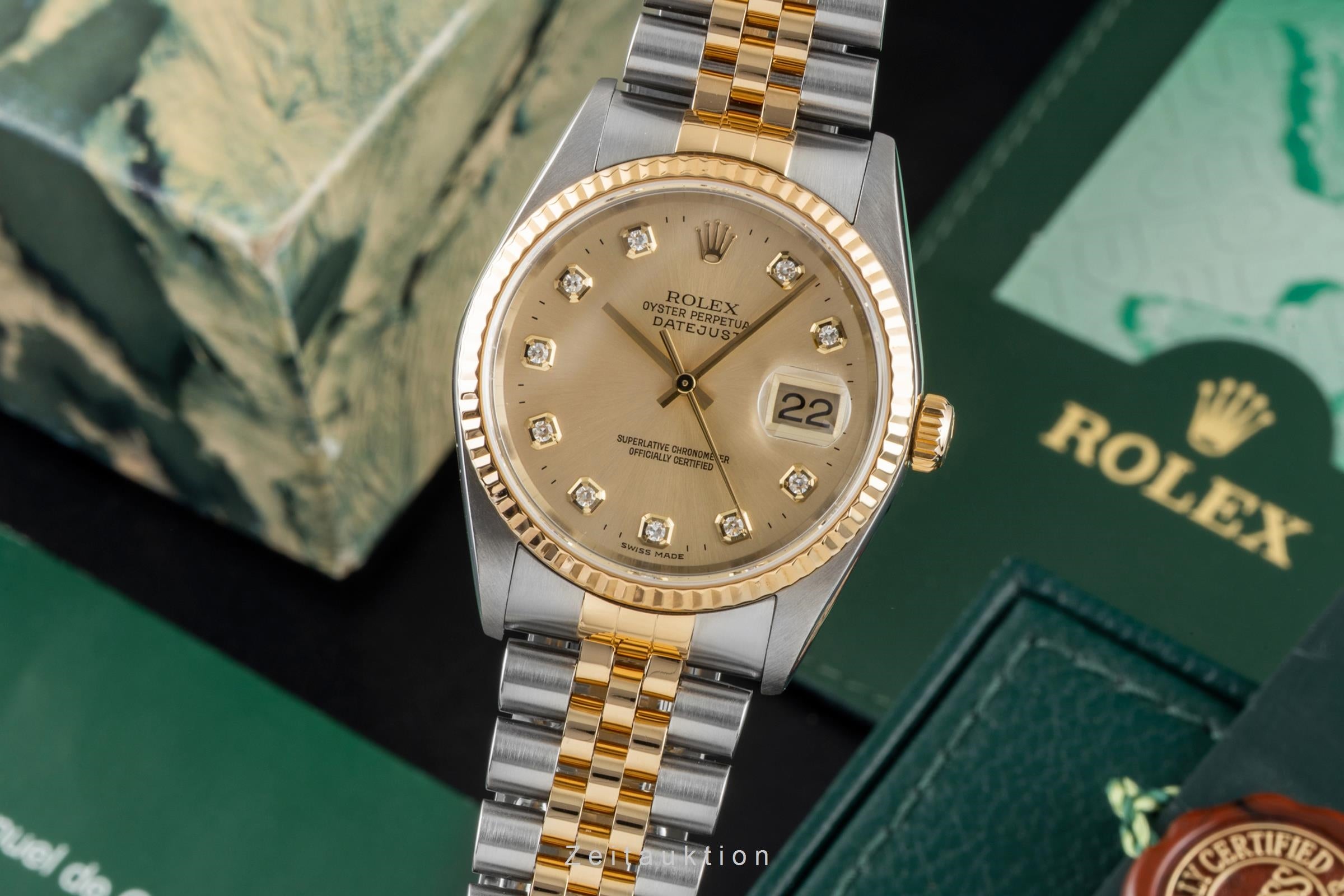 Rolex Datejust acciaio / oro automatismo orologio da uomo 16233 LP: 17350EUR  [2604498]