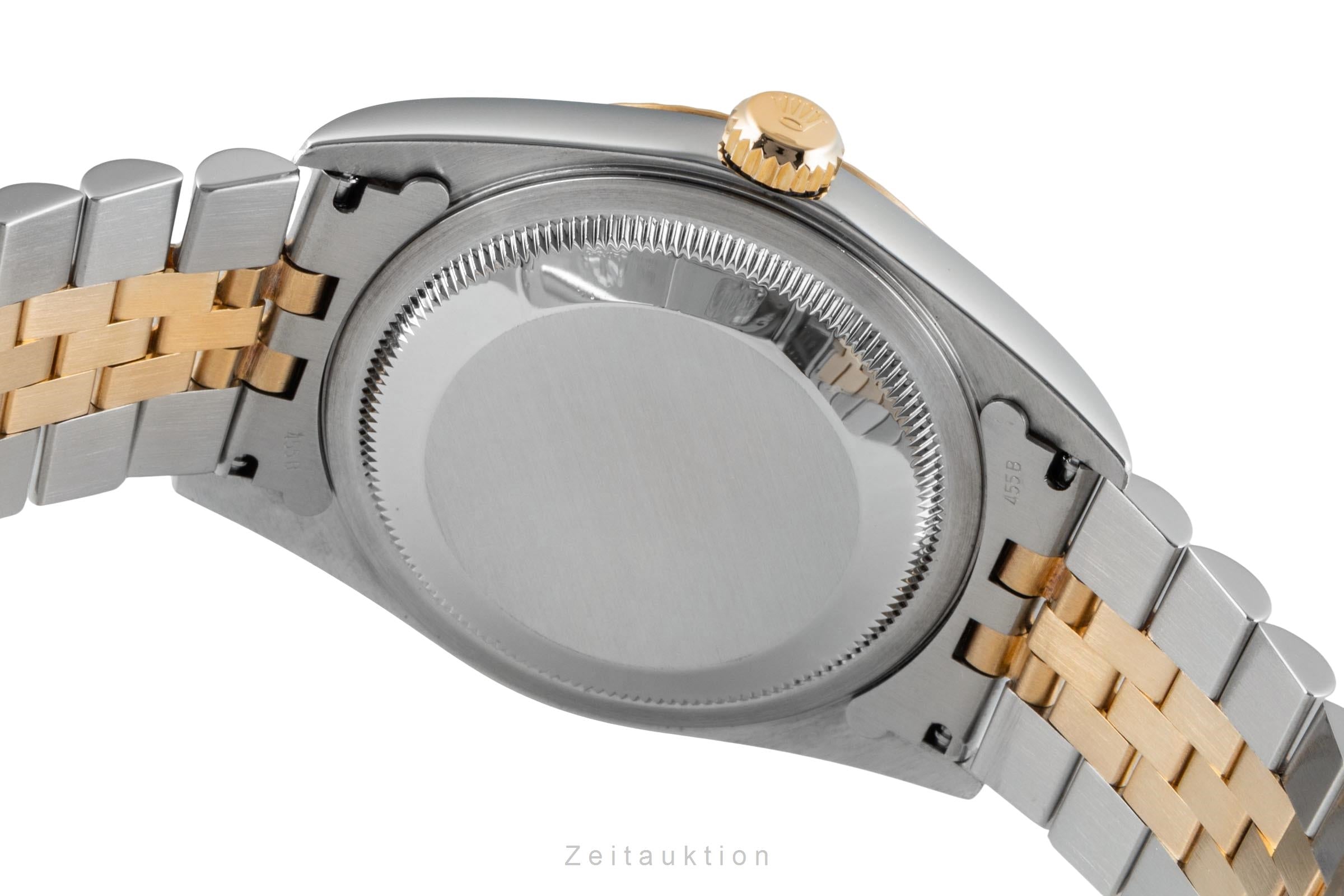 Rolex Datejust 36 Diamond Dial Stahl Gold Automatik Herrenuhr Ref 16233 B&P 2004 [2604498]