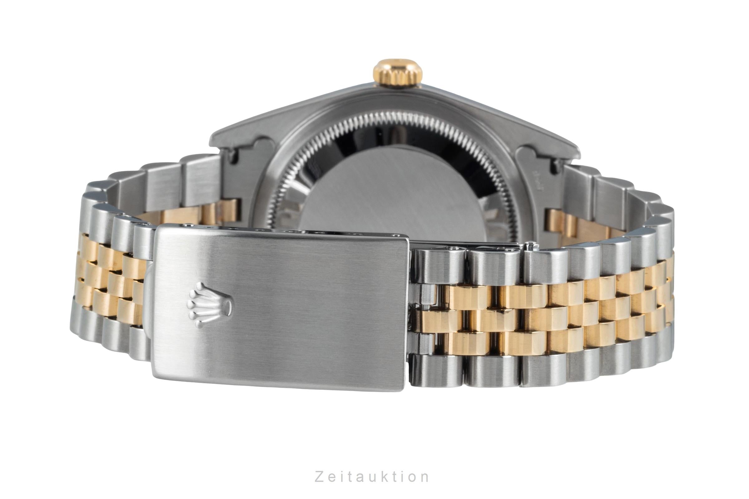 Rolex Datejust 36 Diamond Dial Stahl Gold Automatik Herrenuhr Ref 16233 B&P 2004 [2604498]