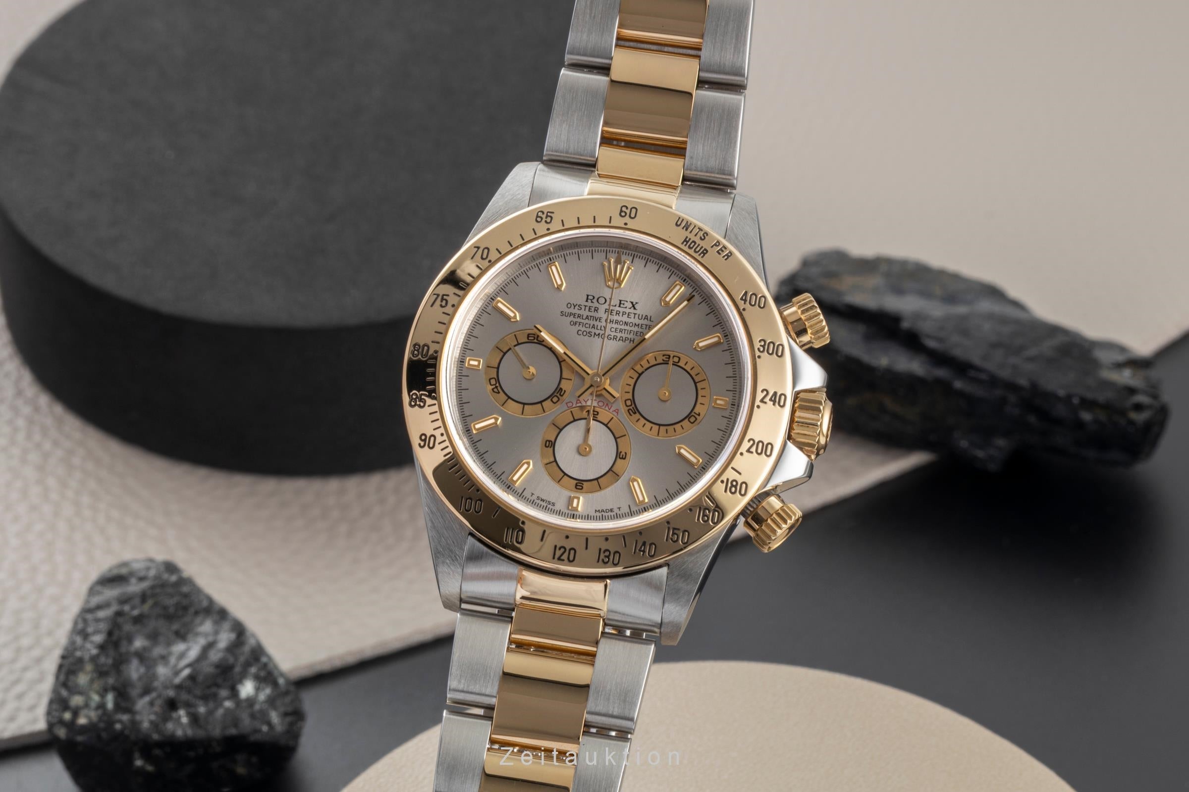 Rolex Daytona cronógrafo acero / oro automático reloj para caballeros 16523 LP: 23650EUR  [2604499]