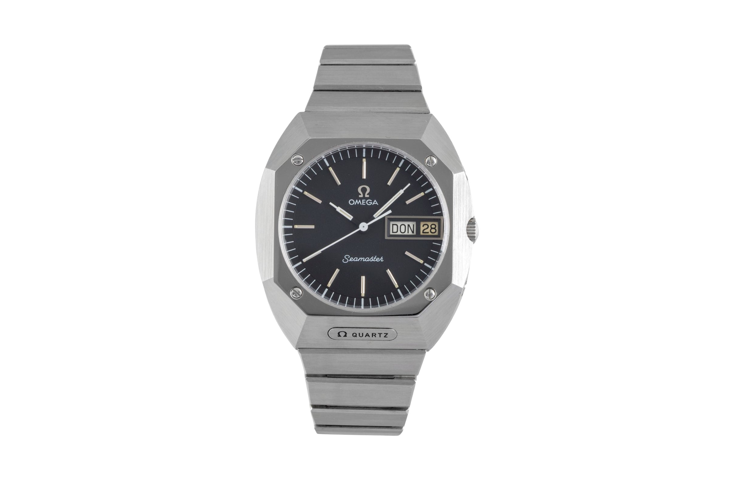 Omega Seamaster acier quartz montre pour hommes ST 396.0840 Vintage  [2604501]