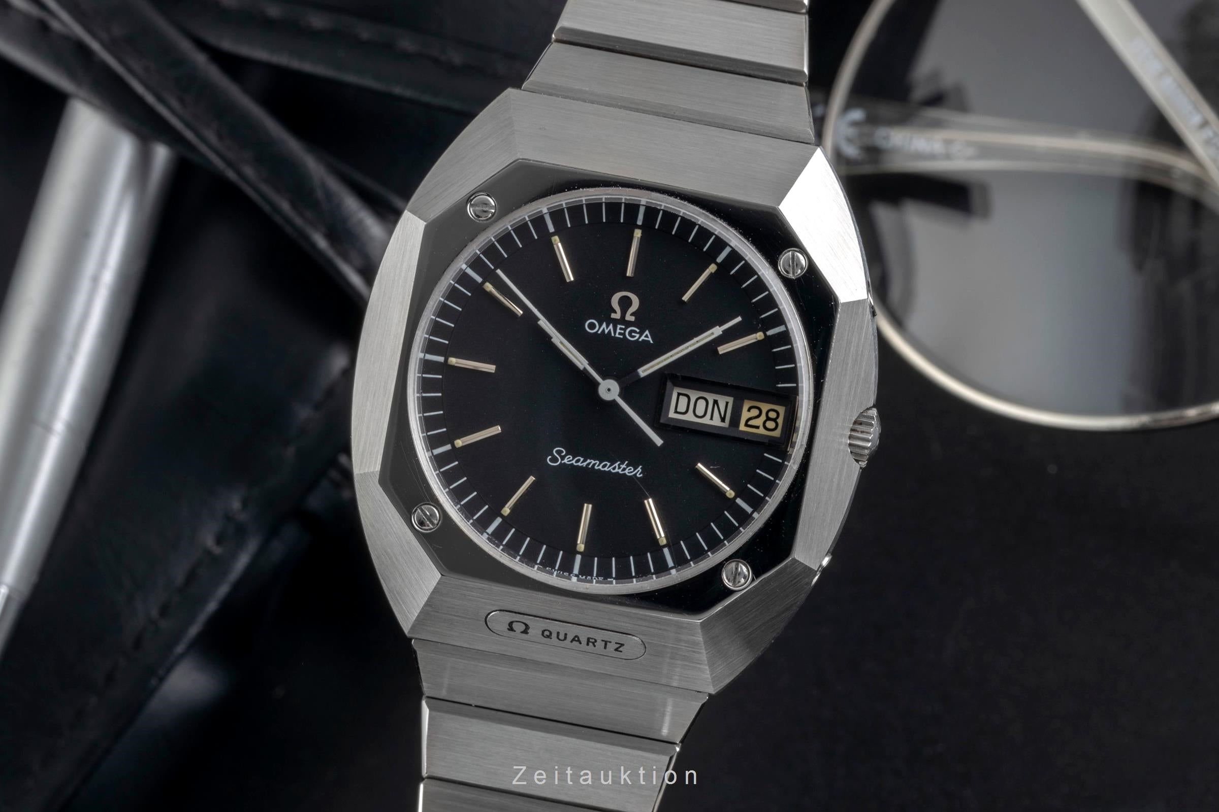 Omega Seamaster Stahl Quarz Herrenuhr Ref. ST 396.0840 Vintage Klassiker  [2604501]