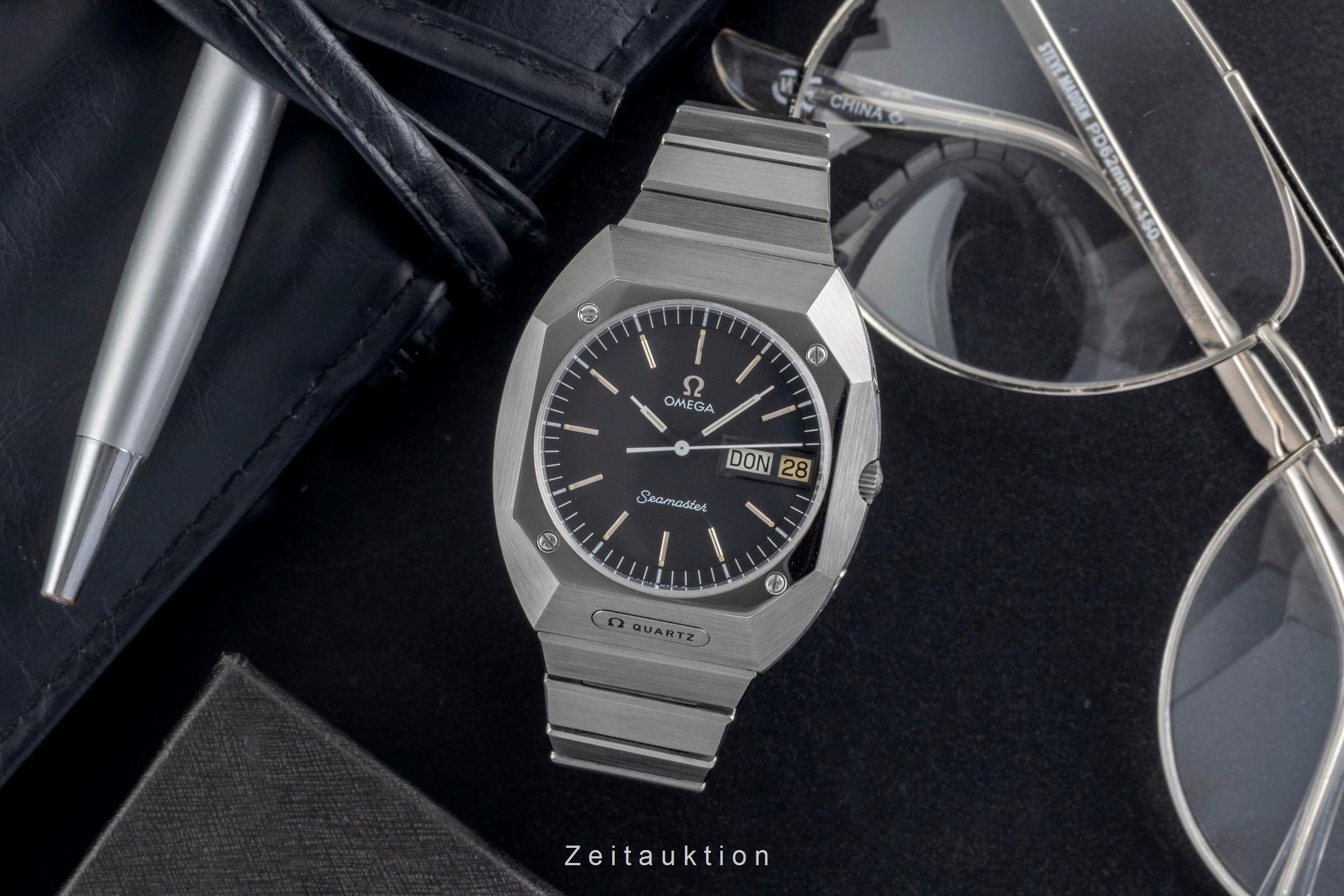 Omega Seamaster Stahl Quarz Herrenuhr Ref. ST 396.0840 Vintage Klassiker  [2604501]