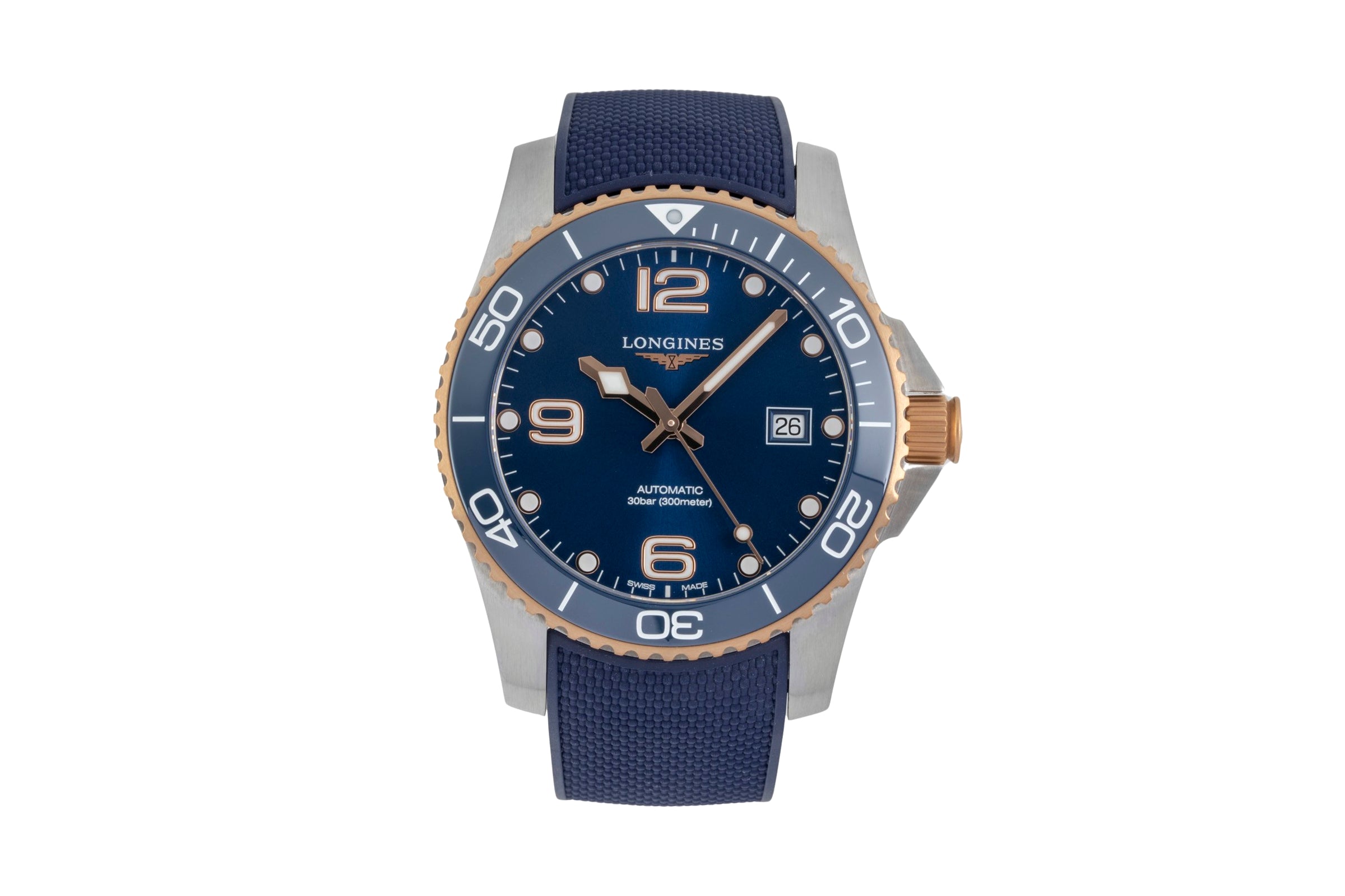Longines Hydro Conquest steel automatic men's watch L3.781.3.98.9 LP: 2200EUR  [2604503]