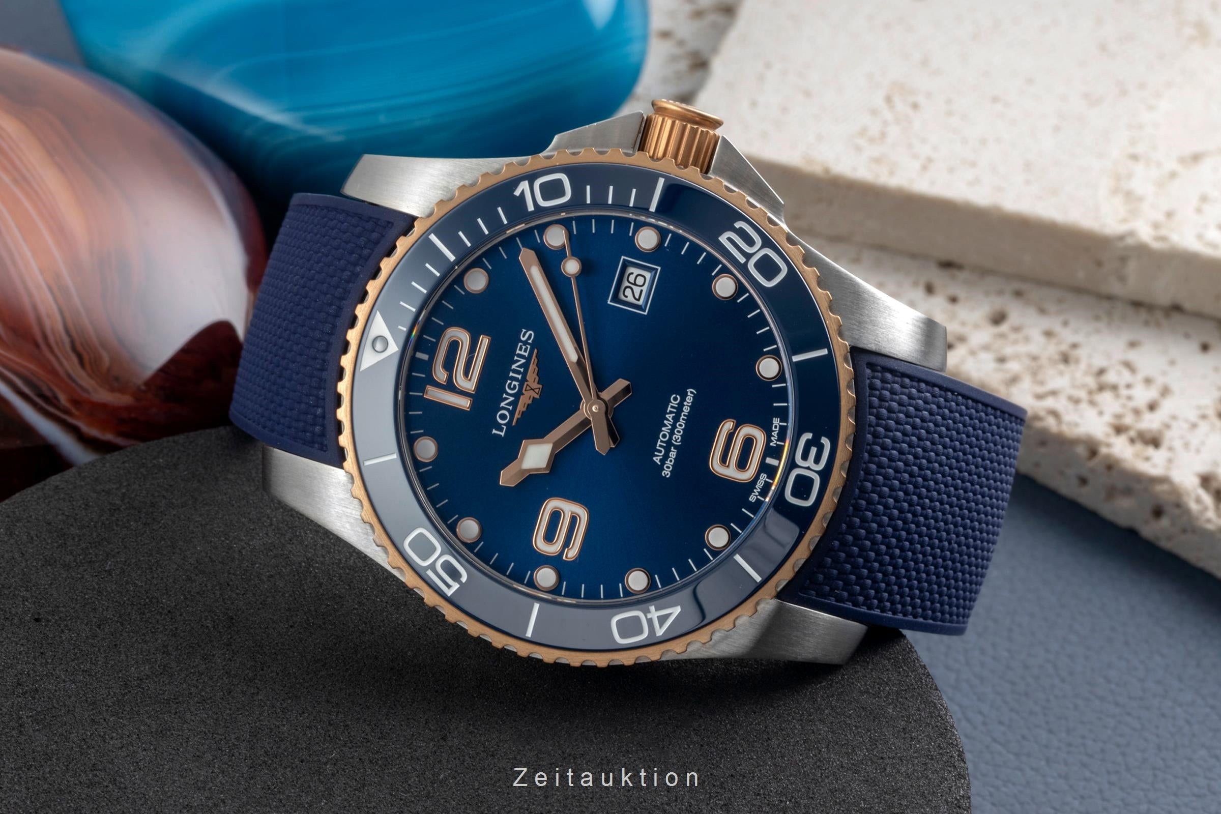Longines Hydro Conquest Stahl Automatik Herrenuhr Ref. L3.781.3.98.9  B&P 2025 [2604503]
