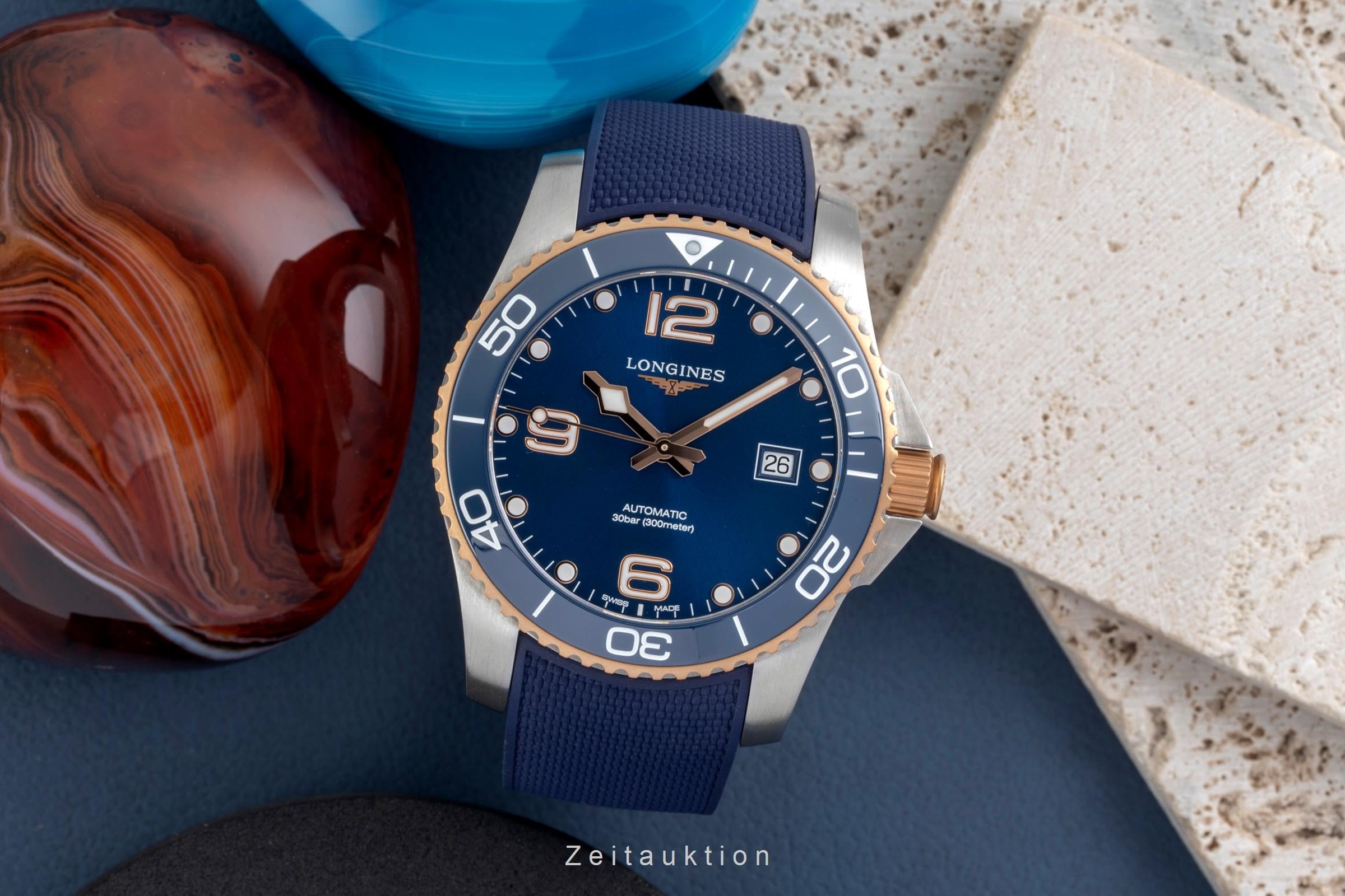 Longines Hydro Conquest Stahl Automatik Herrenuhr Ref. L3.781.3.98.9  B&P 2025 [2604503]