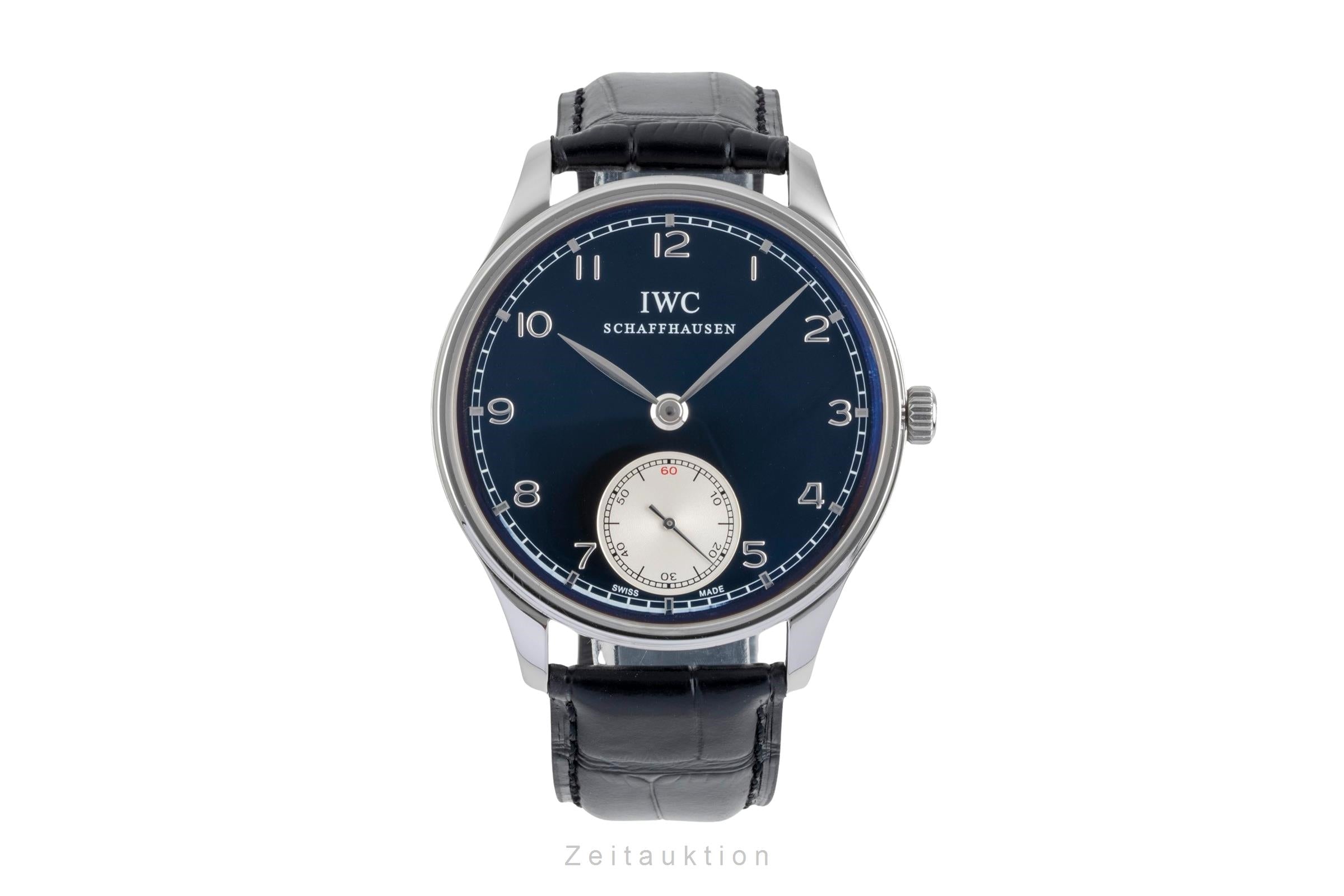 IWC Portugieser acier à remontage manuel montre pour hommes IW545404  [2604513]