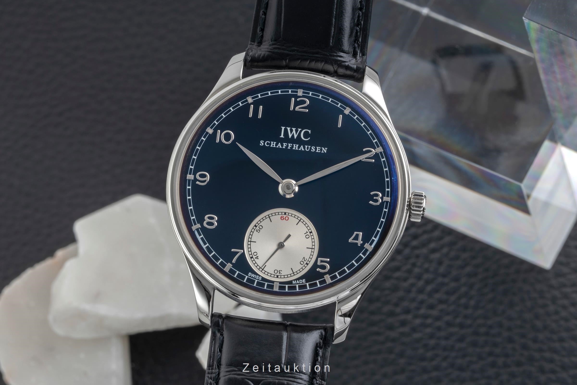 IWC Portugieser acier à remontage manuel montre pour hommes IW545404  [2604513]