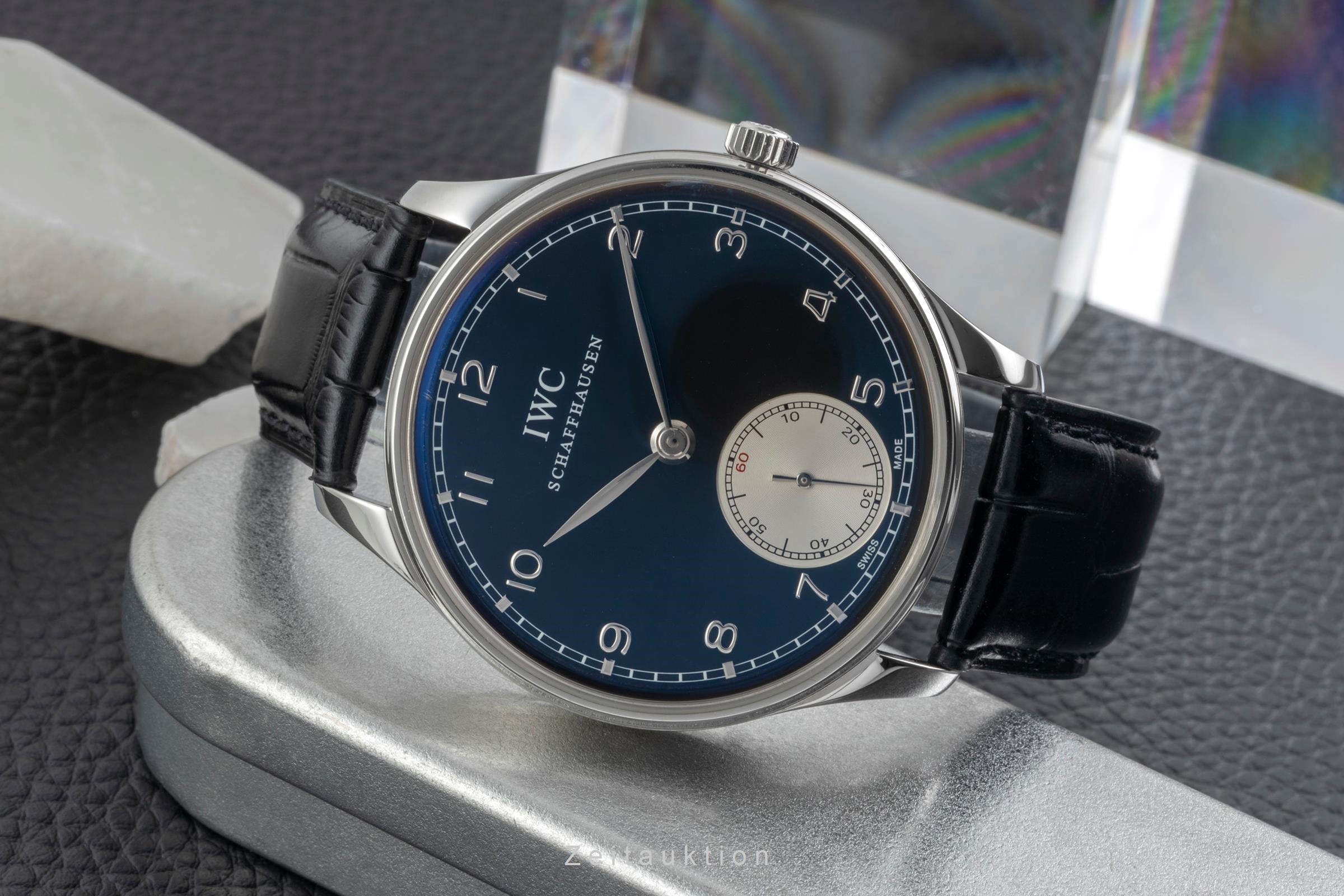 IWC Portugieser acier à remontage manuel montre pour hommes IW545404  [2604513]