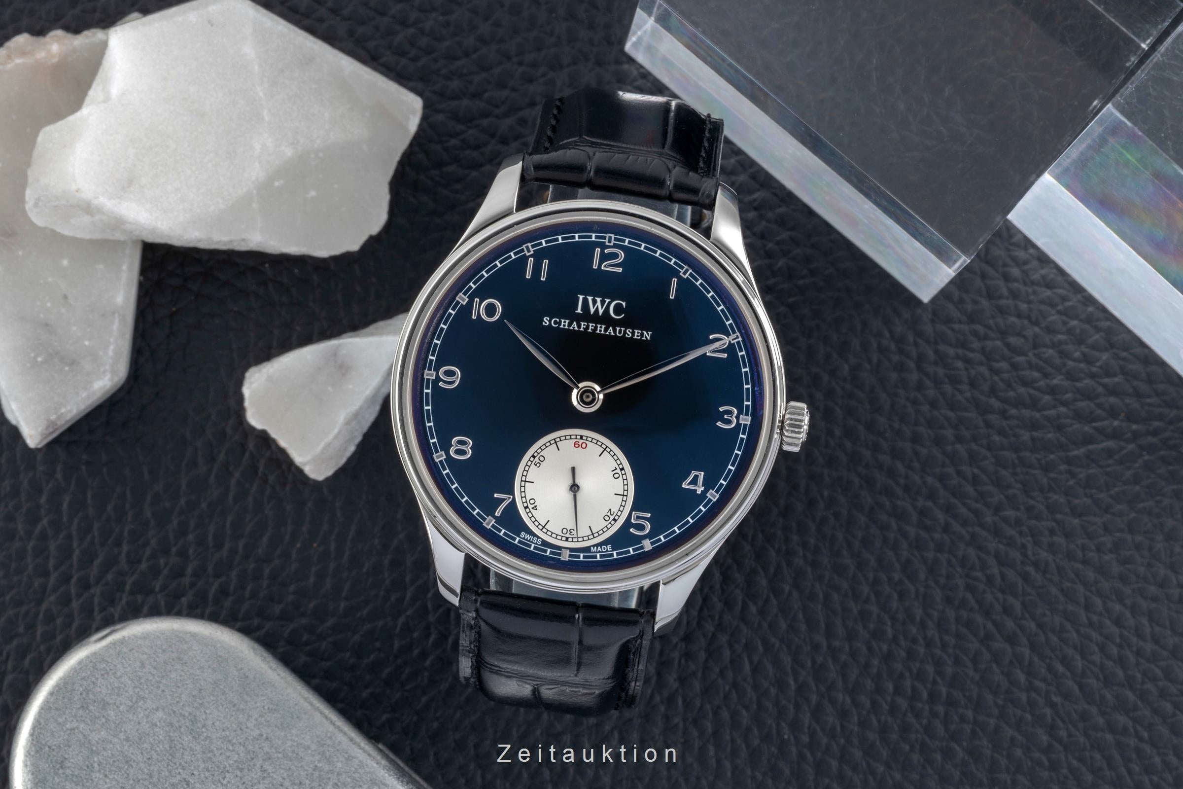IWC Portugieser acier à remontage manuel montre pour hommes IW545404  [2604513]