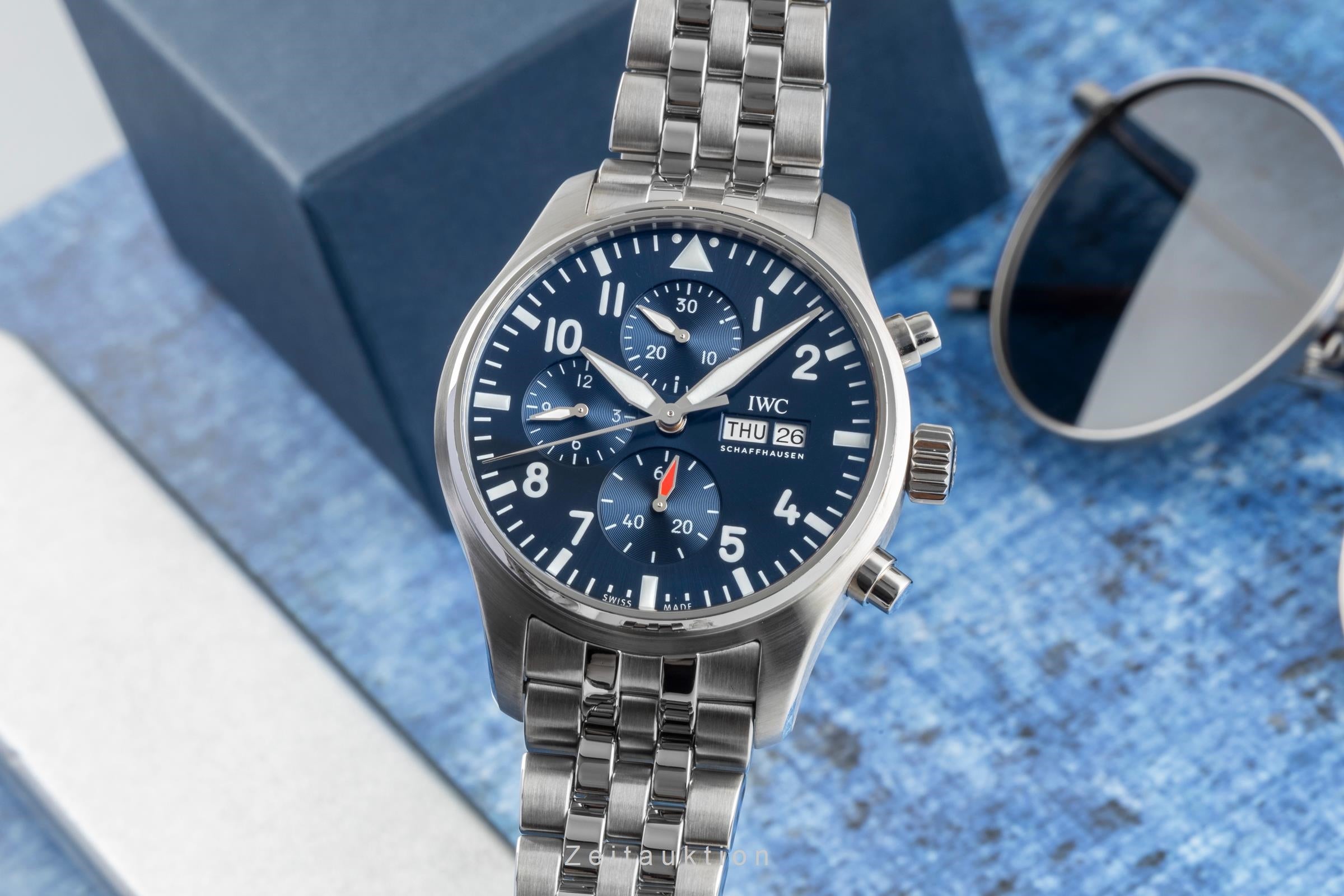 IWC Fliegerchronograph cronógrafo acero automático reloj para caballeros IW378004  [2604519]