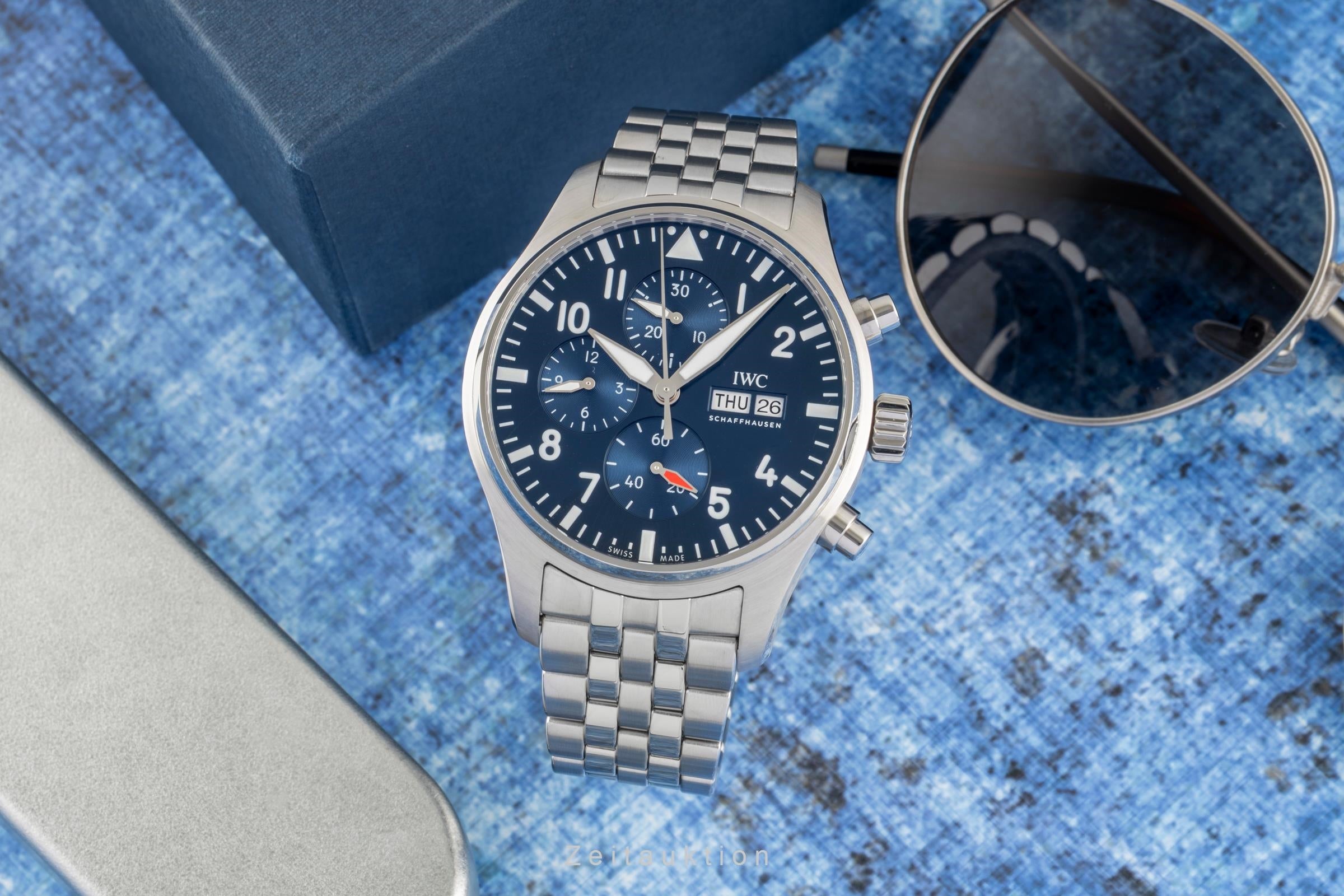 IWC Fliegerchronograph cronógrafo acero automático reloj para caballeros IW378004  [2604519]