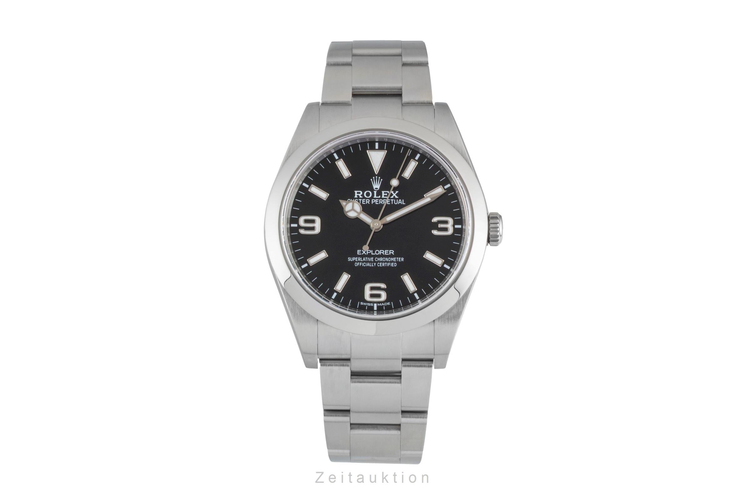 Rolex Explorer acier automatique montre pour hommes 214270  [2604526]