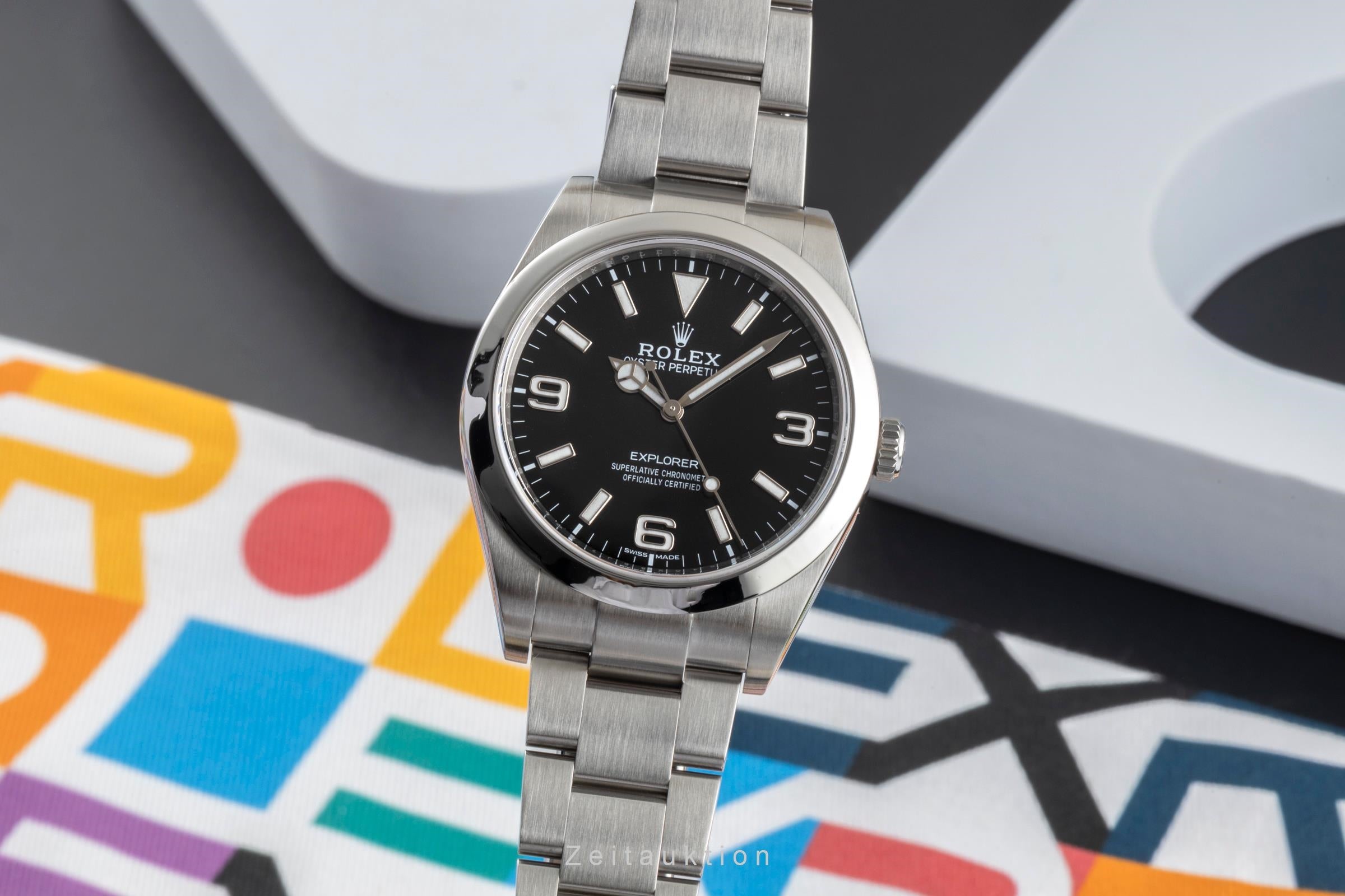 Rolex Explorer acier automatique montre pour hommes 214270  [2604526]