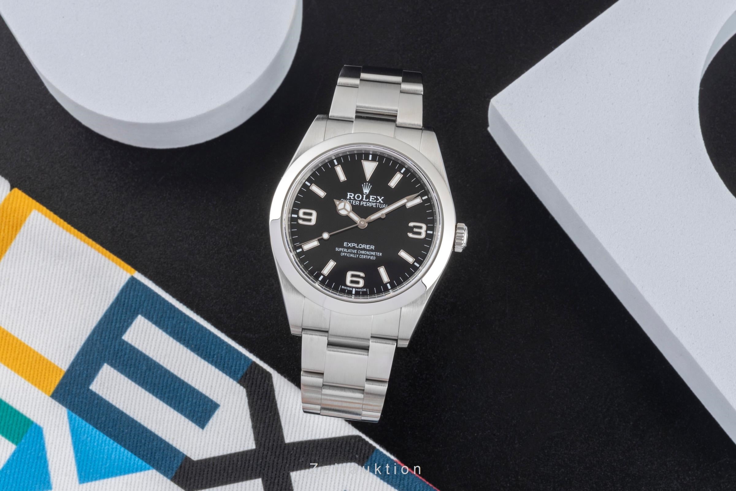 Rolex Explorer acier automatique montre pour hommes 214270  [2604526]