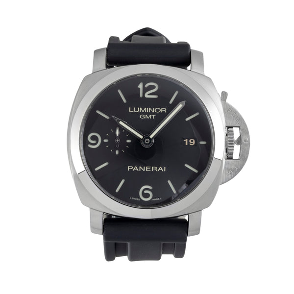 Panerai Luminor GMT acciaio automatismo orologio da uomo PAM00320 LP: 11000EUR  [2604527]
