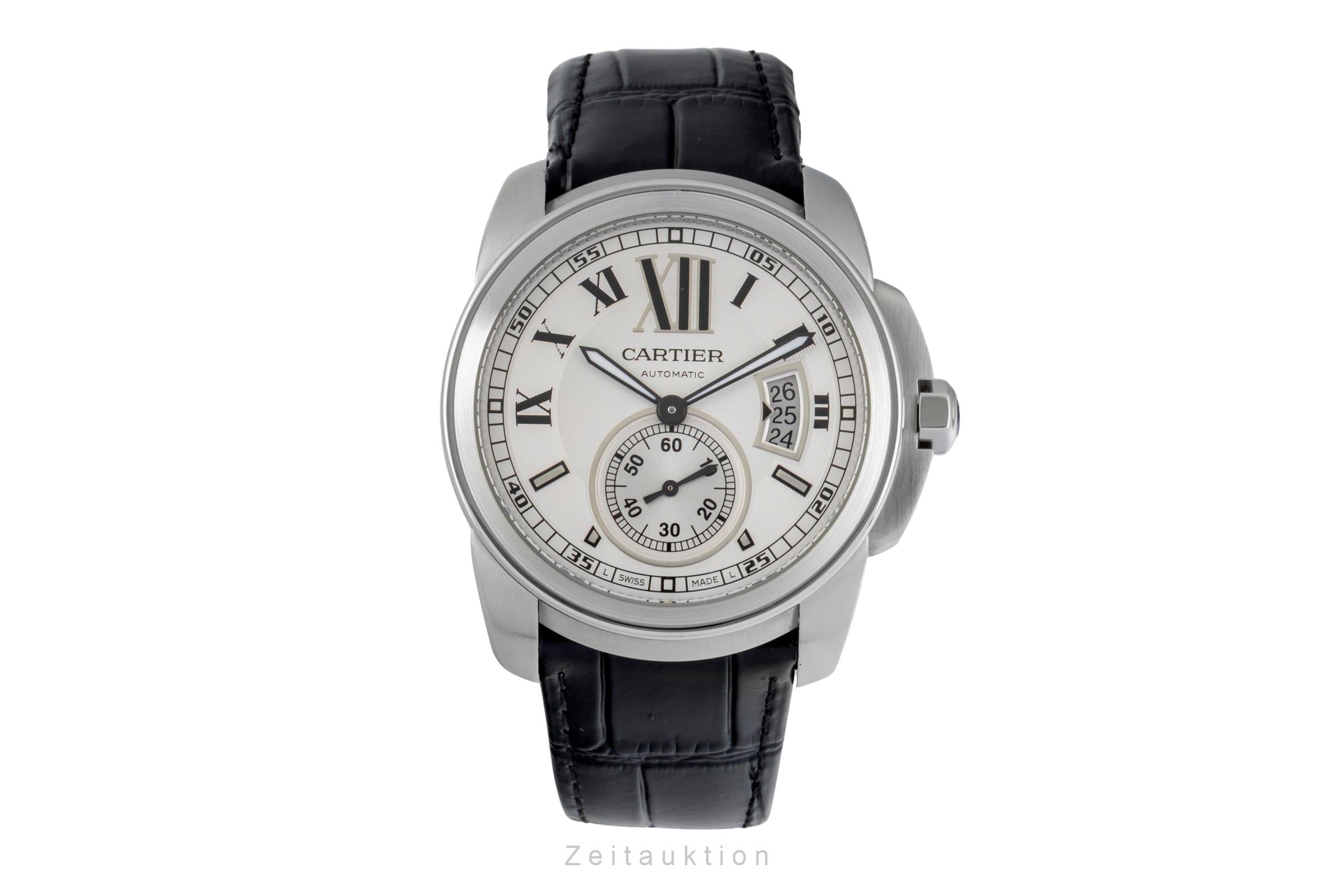 Cartier Calibre de Cartier acero automático reloj para caballeros W7100037  [2604531]