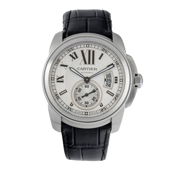 Cartier Calibre de Cartier acero automático reloj para caballeros W7100037  [2604531]