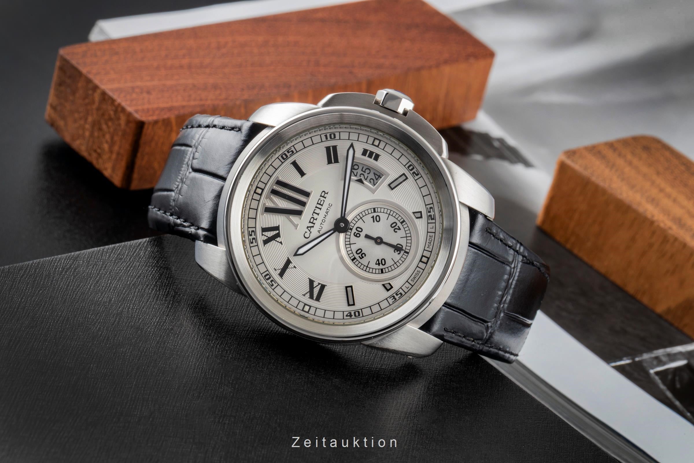 Cartier Calibre de Cartier acero automático reloj para caballeros W7100037  [2604531]