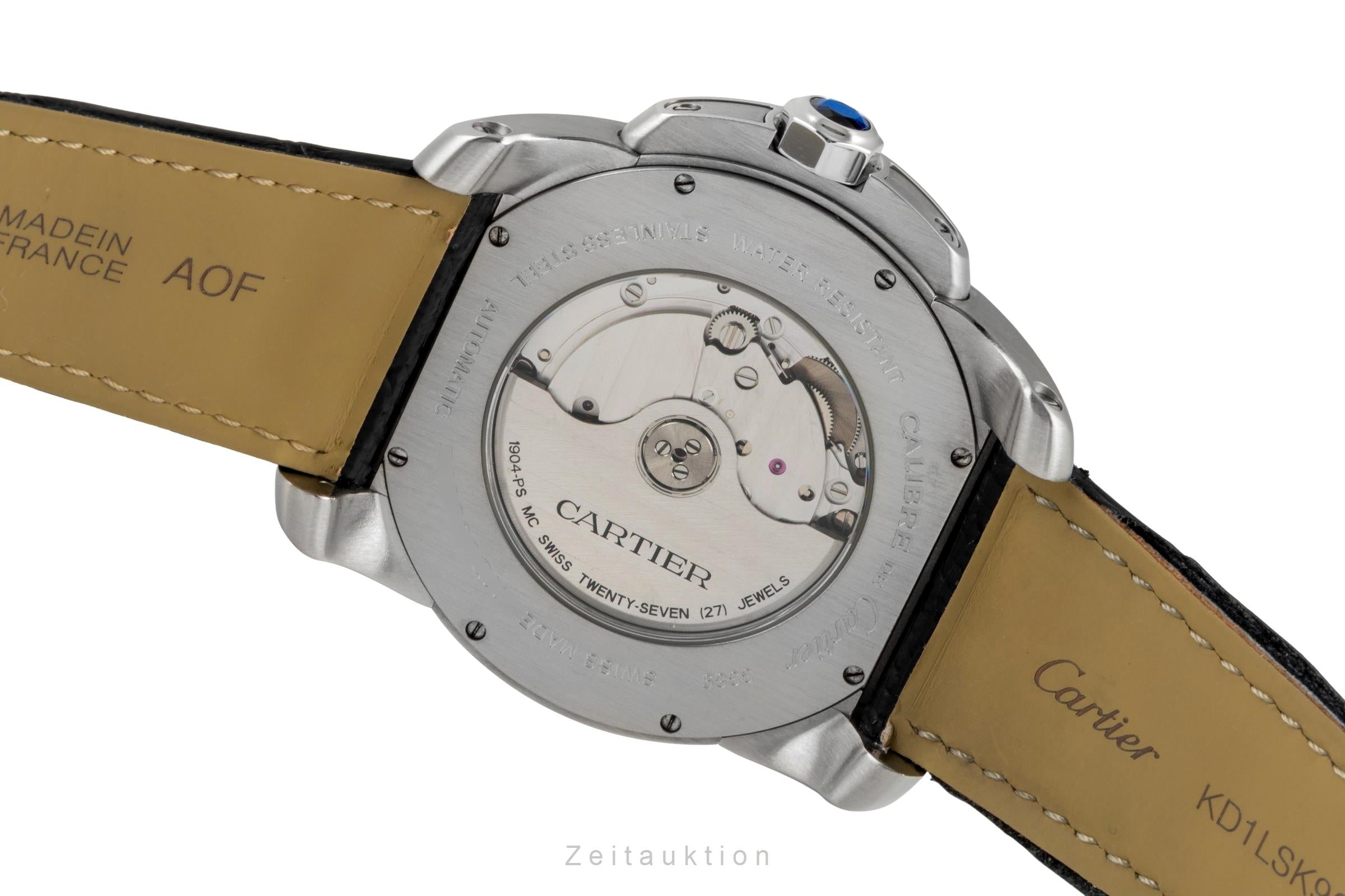 Cartier Calibre de Cartier acero automático reloj para caballeros W7100037  [2604531]