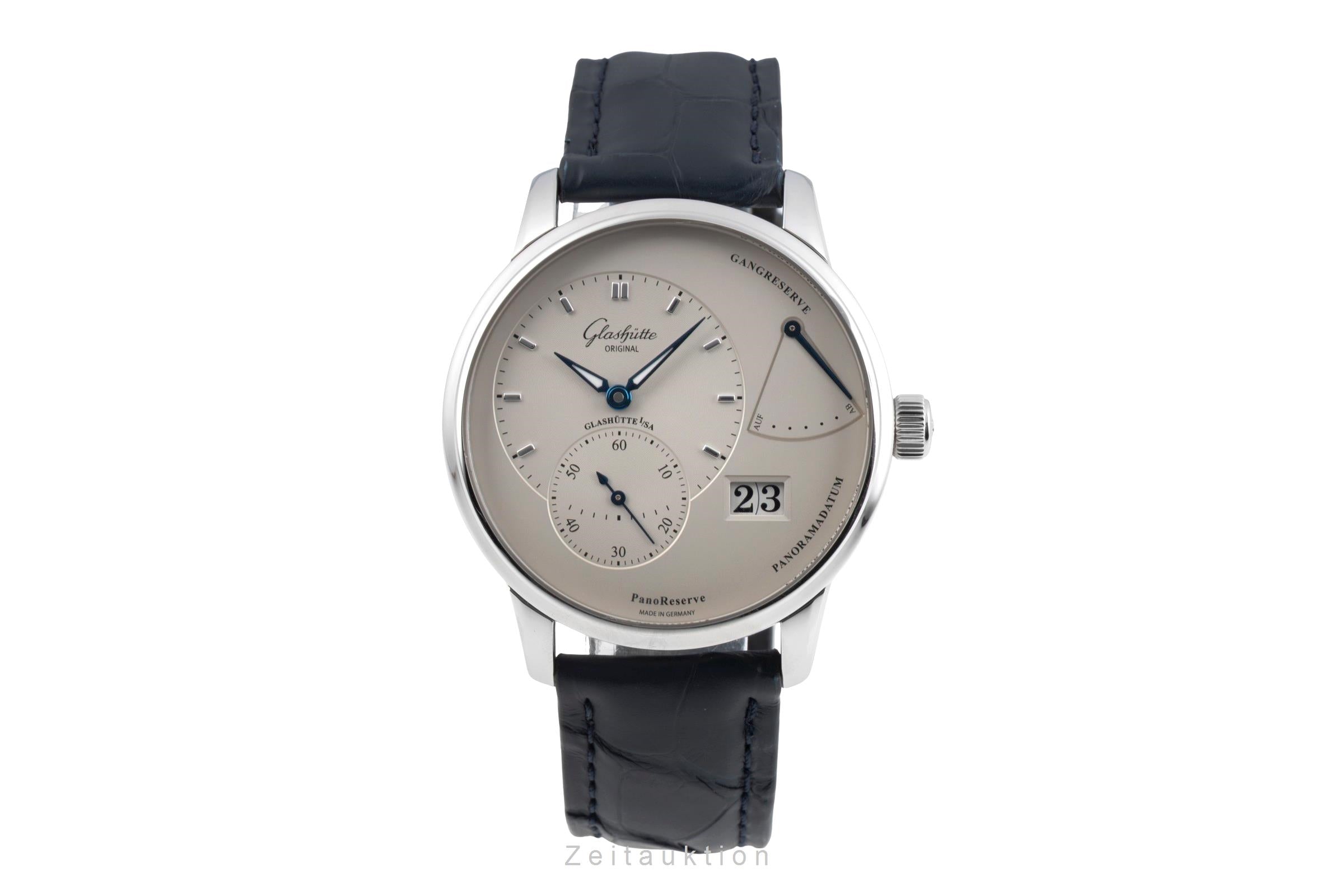 Glashütte PanoMaticReserve steel manual winding men's watch 1-65-01-22-12-04 LP: 11800EUR  [2604534]