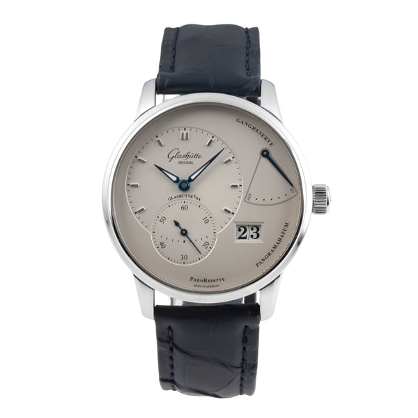 Glashütte PanoMaticReserve steel manual winding men's watch 1-65-01-22-12-04 LP: 11800EUR  [2604534]