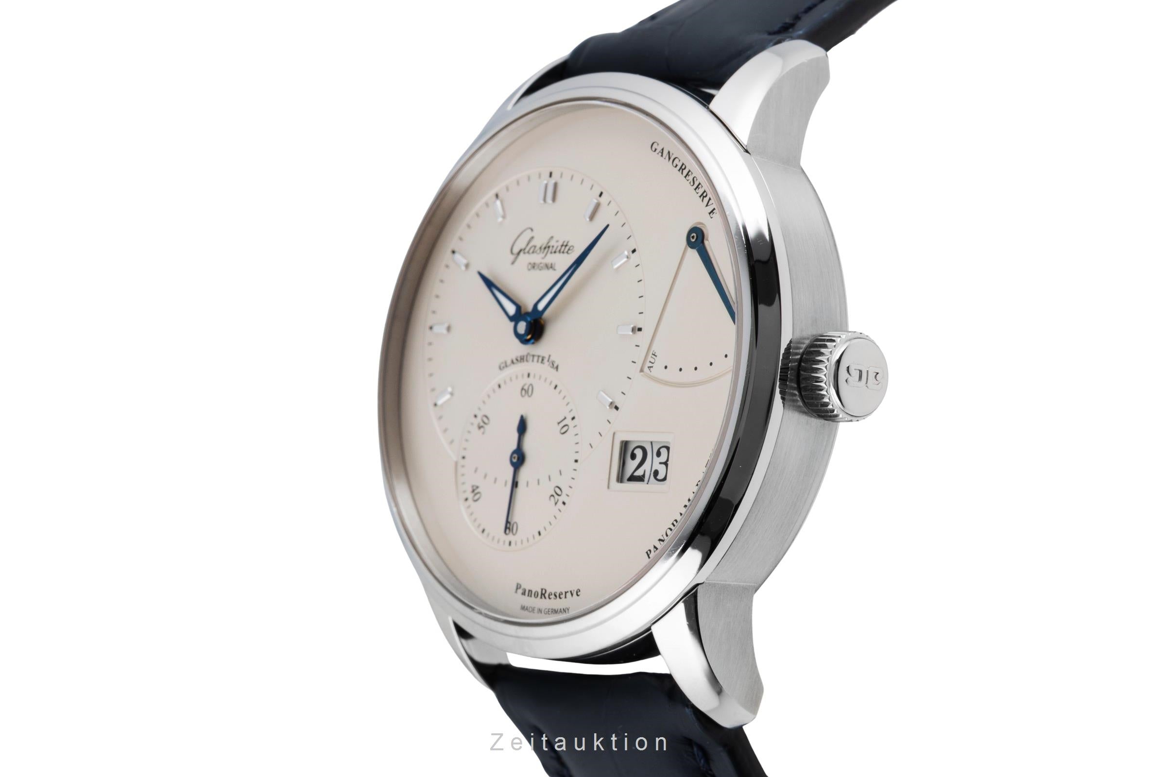 Glashütte PanoMaticReserve steel manual winding men's watch 1-65-01-22-12-04 LP: 11800EUR  [2604534]