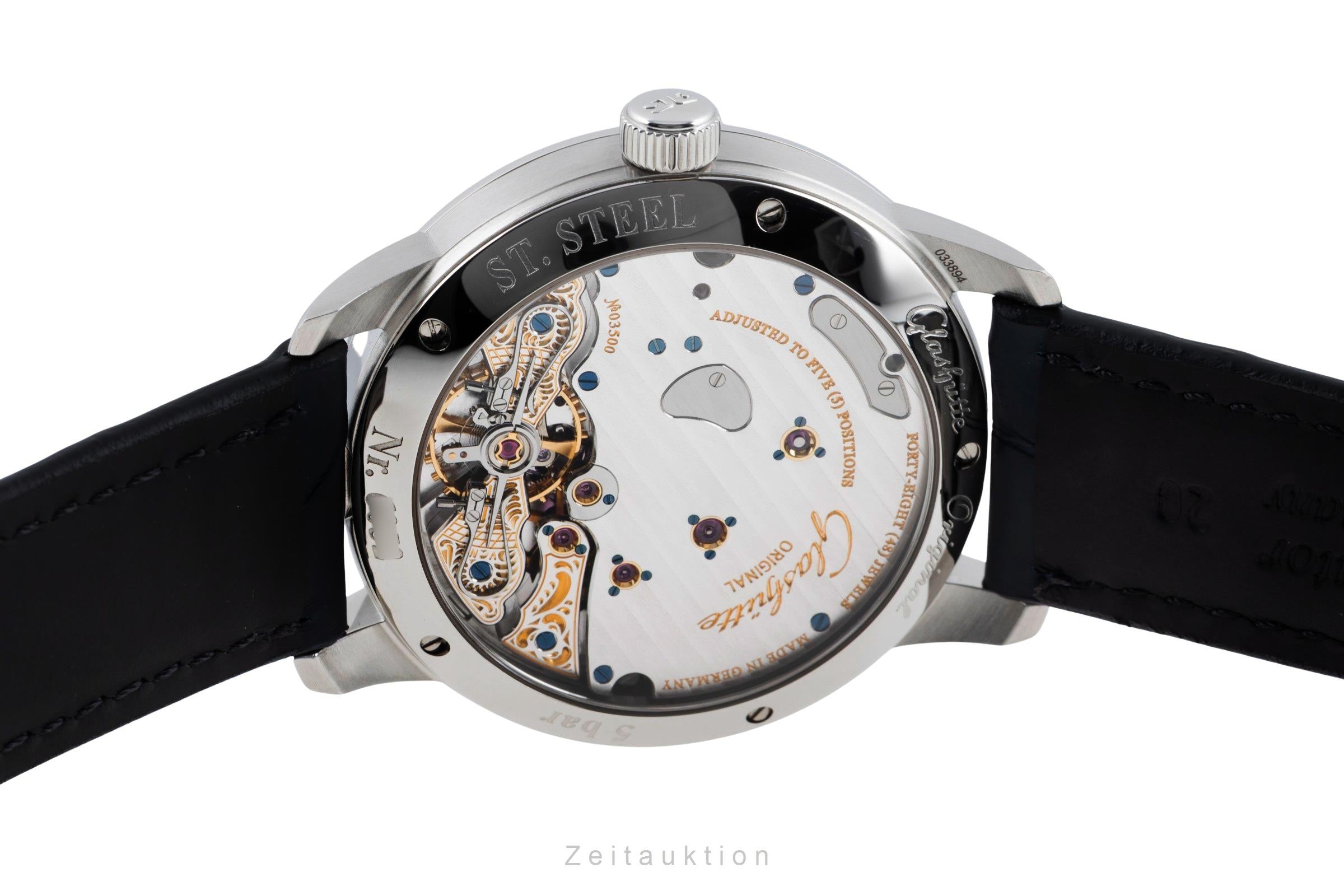 Glashütte PanoMaticReserve steel manual winding men's watch 1-65-01-22-12-04 LP: 11800EUR  [2604534]