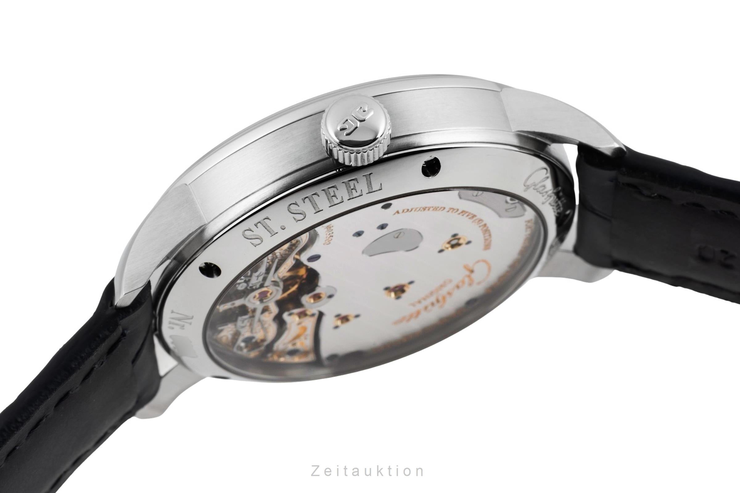 Glashütte PanoMaticReserve steel manual winding men's watch 1-65-01-22-12-04 LP: 11800EUR  [2604534]