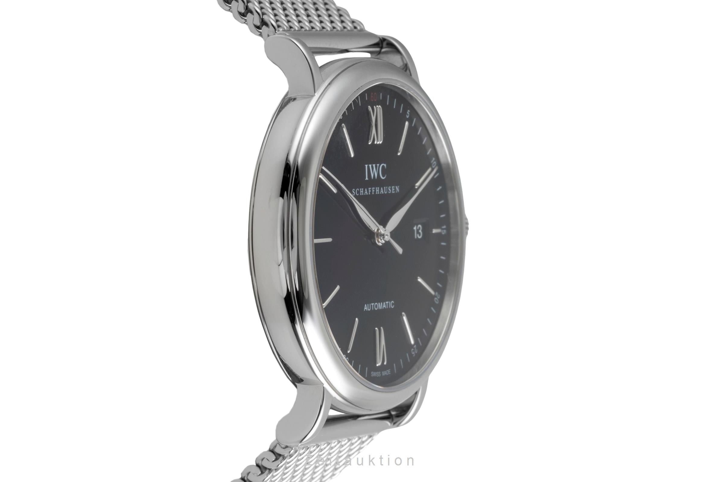 IWC Schaffhausen Portofino Automatik Edelstahl Ref IW356506 B&P NP: 6300,- € [2604536]