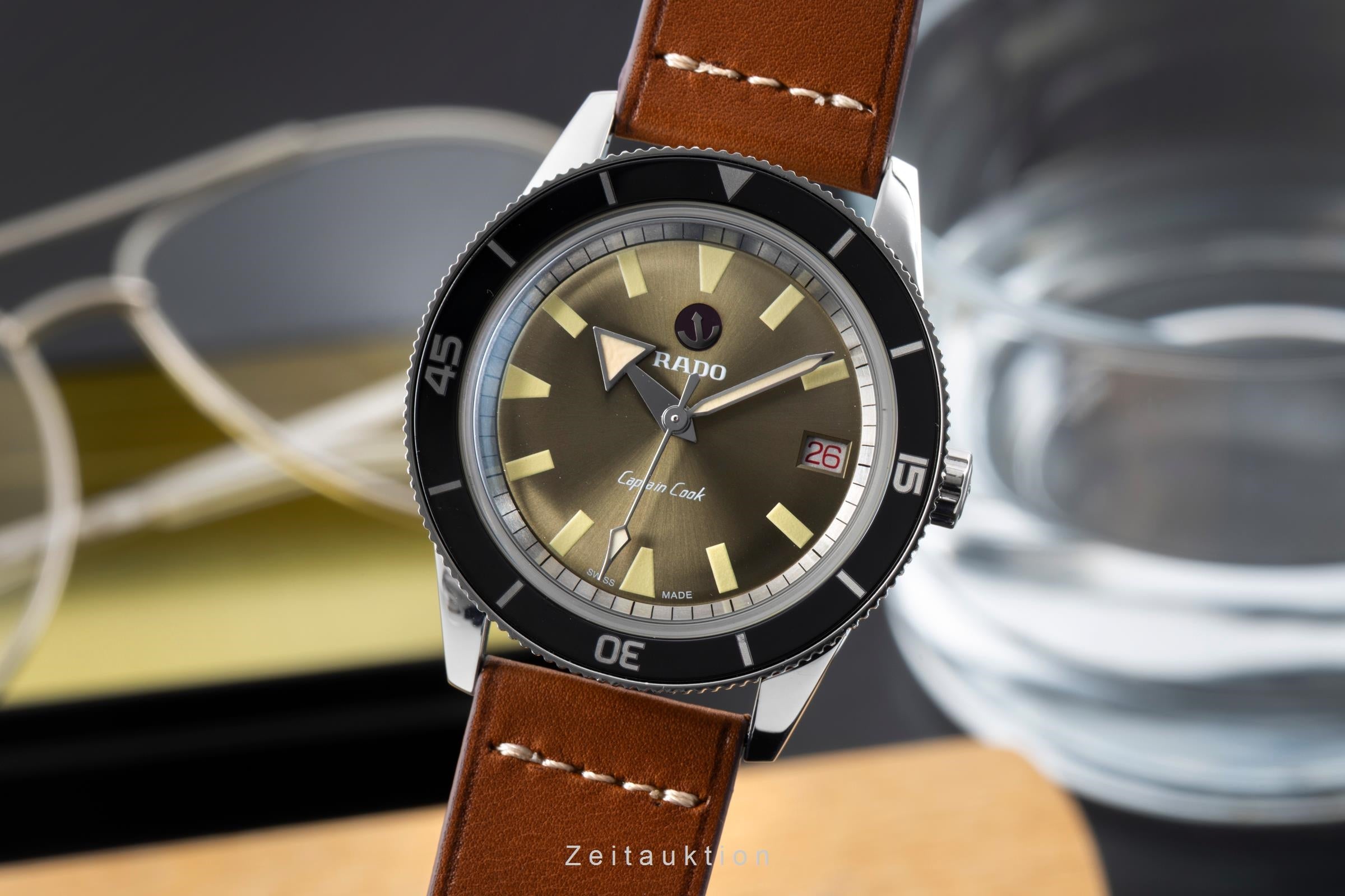 Rado Captain Cook steel automatic men's watch 763.0500.3.001 Limited  [2604537]