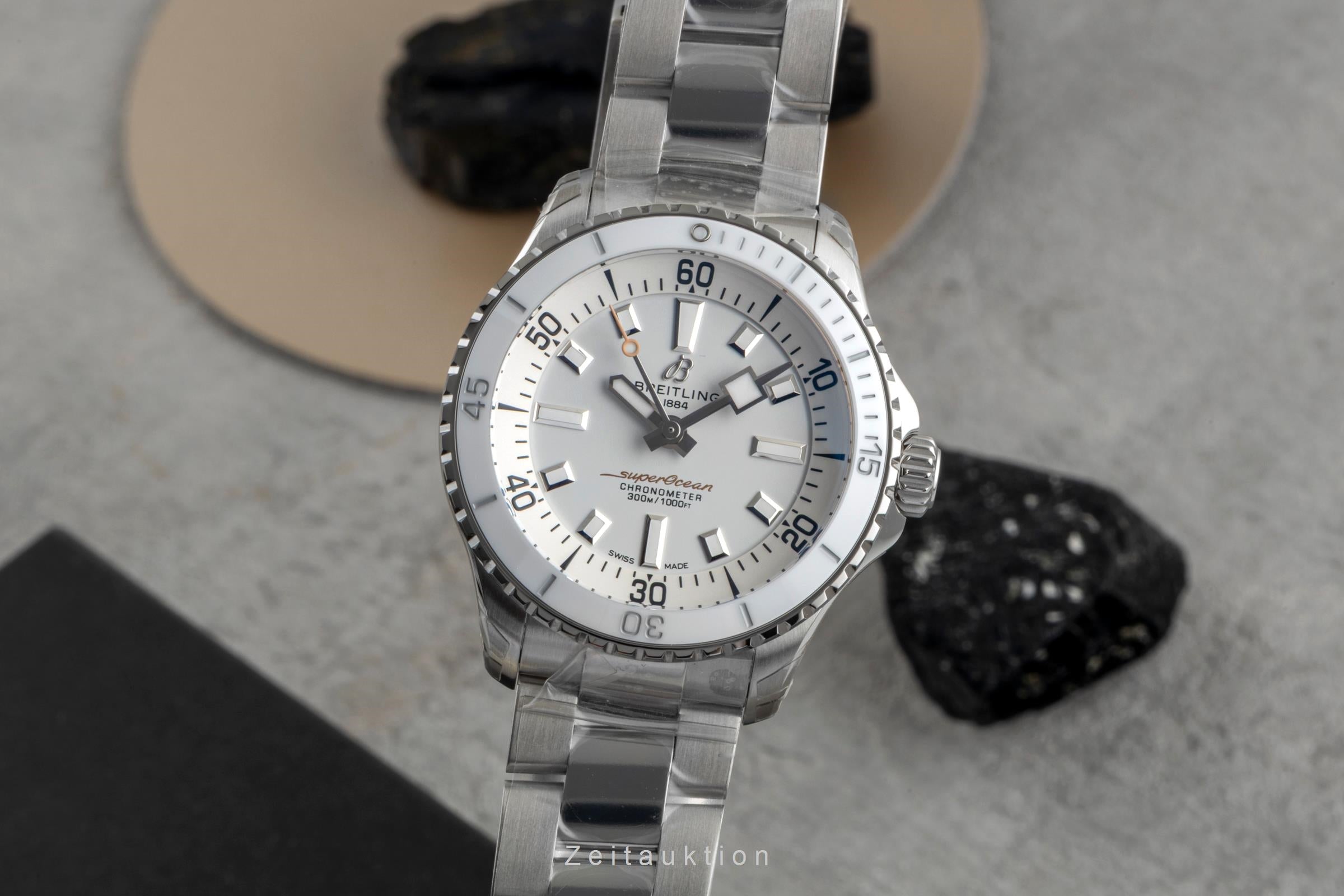 Breitling Superocean acero automático reloj para damas  A17377211A1A1 LP: 5650EUR  [2604539]