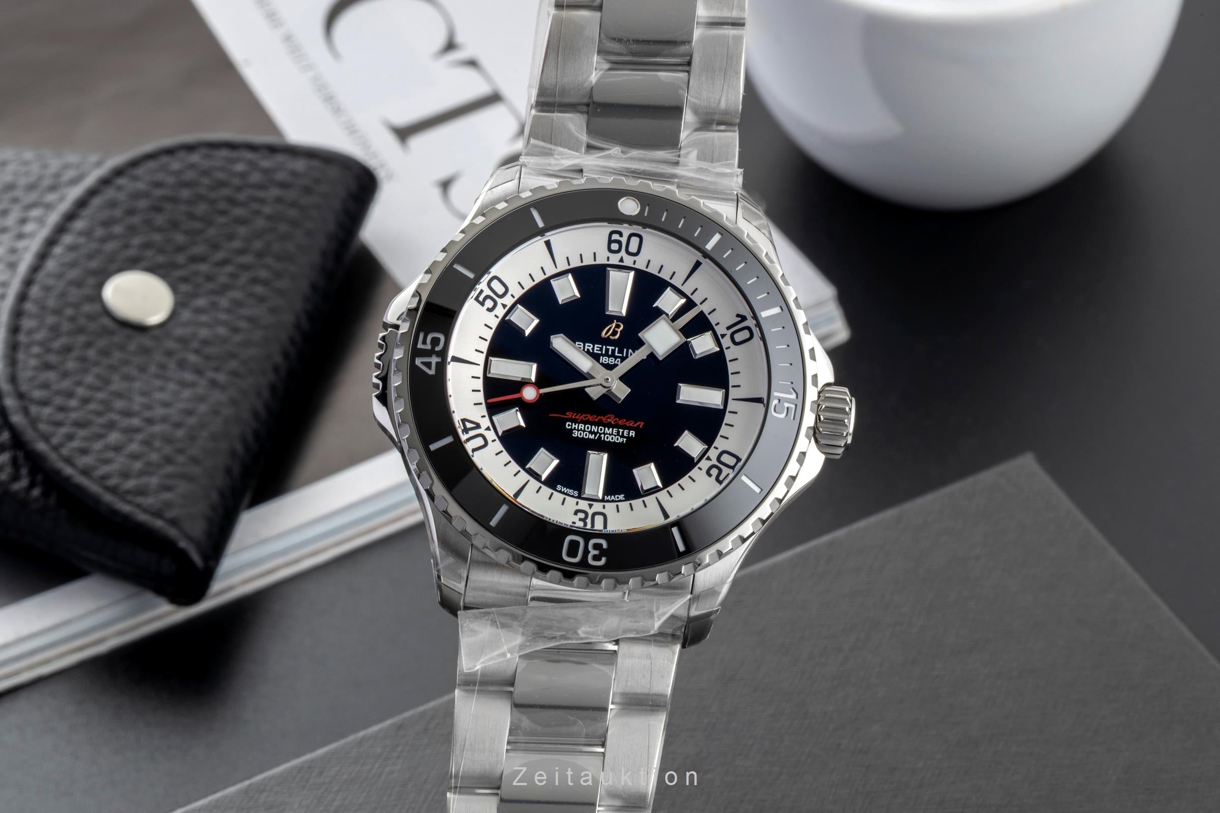Breitling Superocean Automatic 46 Stahl Herrenuhr Ref A17378211B1A1 NP: 5750,- € [2604549]