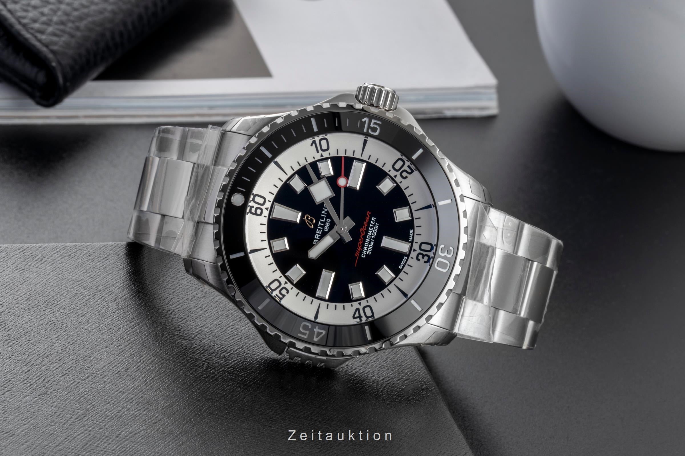 Breitling Superocean acier automatique montre pour hommes A17378211B1A1 LP: 5750EUR  [2604554]