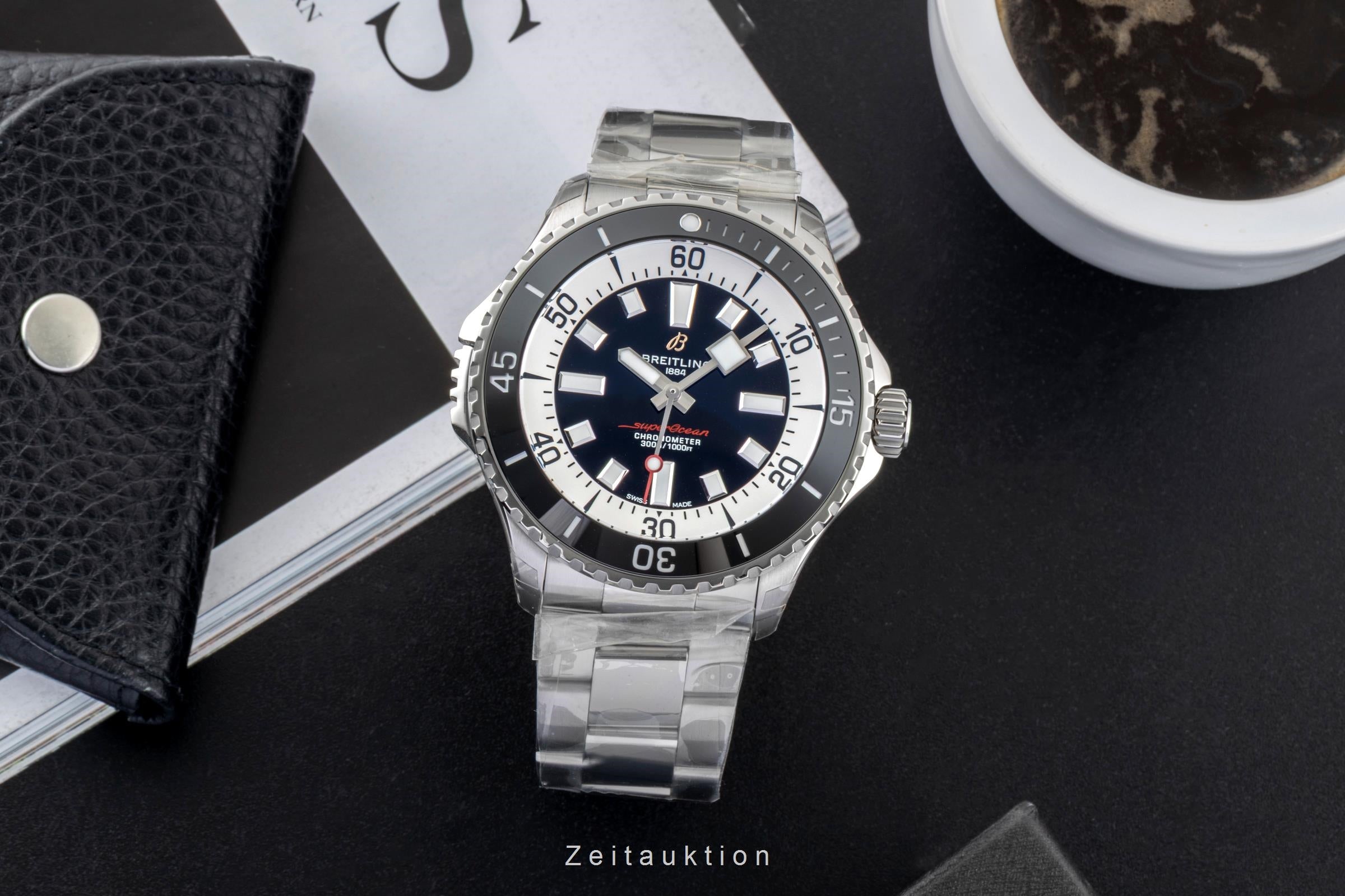 Breitling Superocean acier automatique montre pour hommes A17378211B1A1 LP: 5750EUR  [2604554]