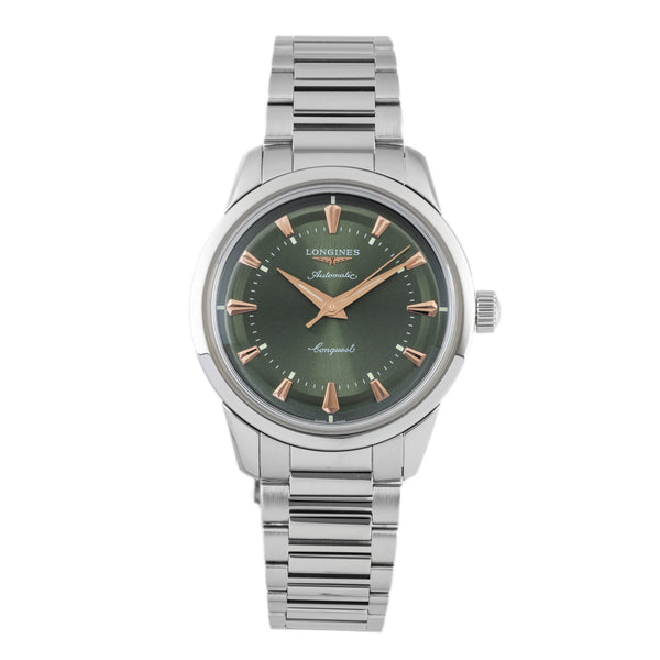 Longines Conquest Heritage acciaio automatismo orologio da uomo L1.649.4.02.6 LP: 3300EUR  [2604559]