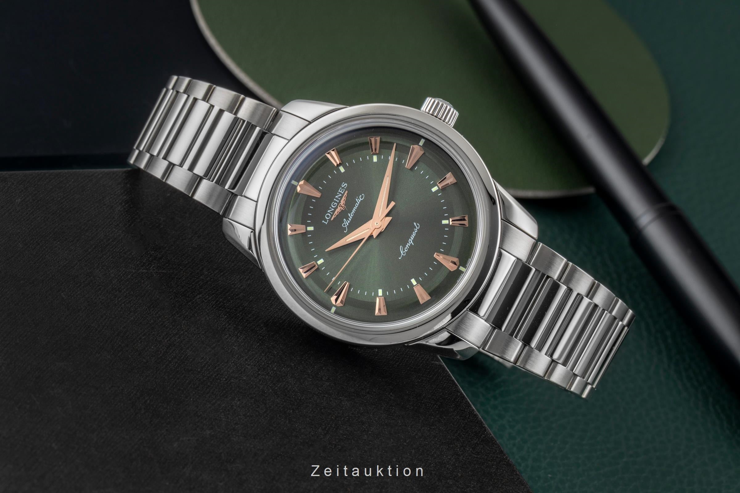 Longines Conquest Heritage acciaio automatismo orologio da uomo L1.649.4.02.6 LP: 3300EUR  [2604559]