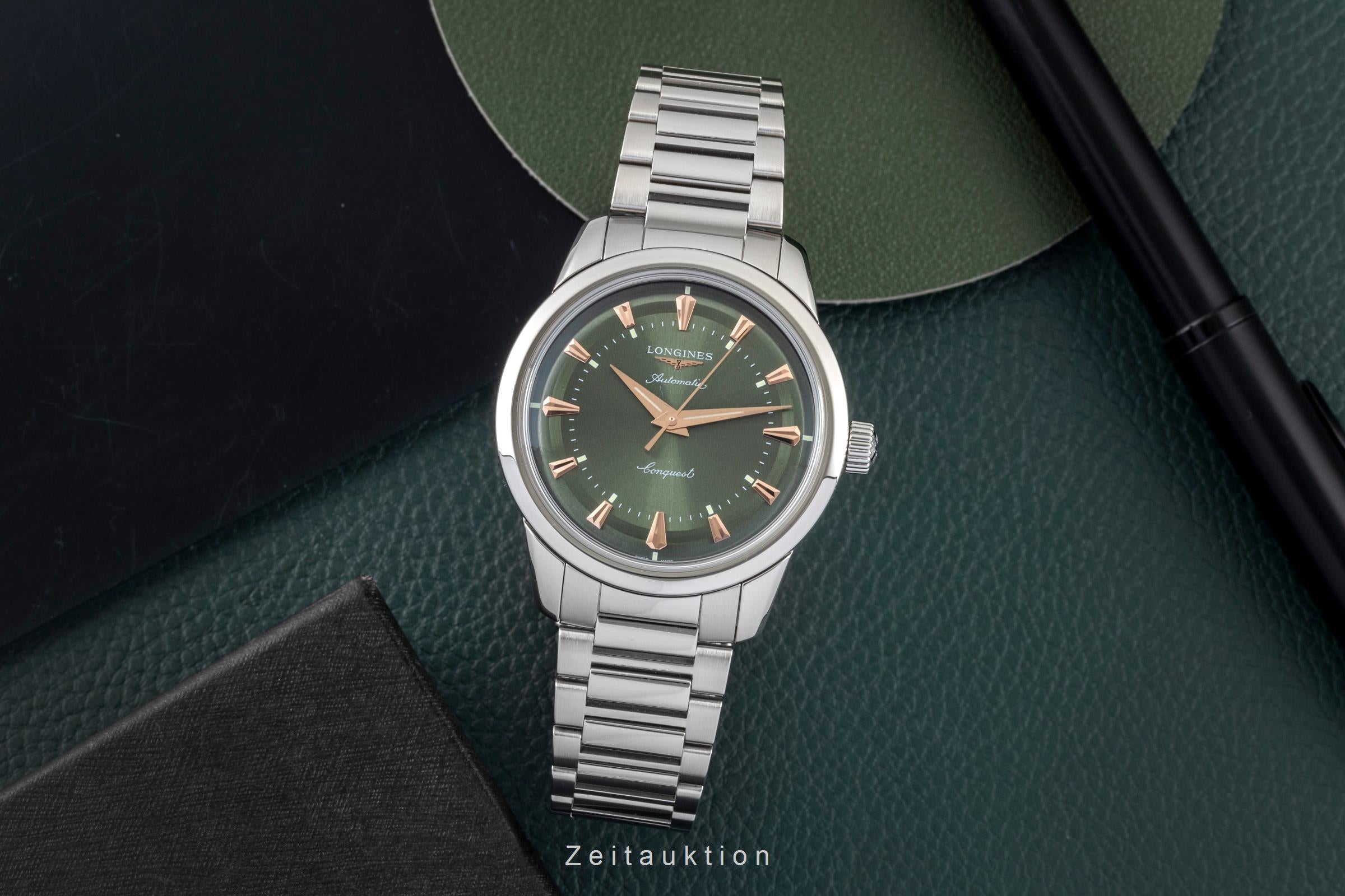 Longines Conquest Heritage acciaio automatismo orologio da uomo L1.649.4.02.6 LP: 3300EUR  [2604559]