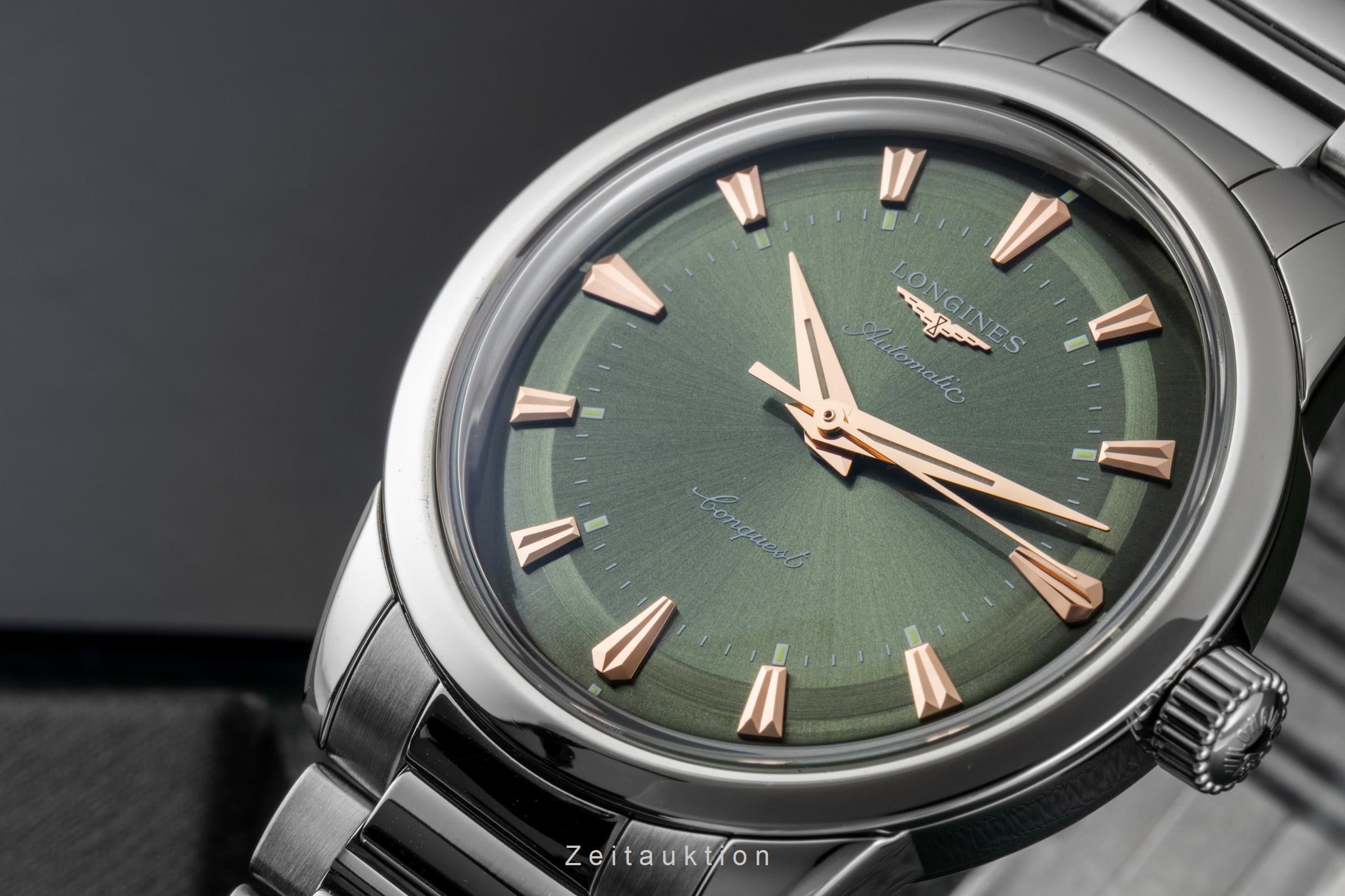 Longines Conquest Heritage acciaio automatismo orologio da uomo L1.649.4.02.6 LP: 3300EUR  [2604559]
