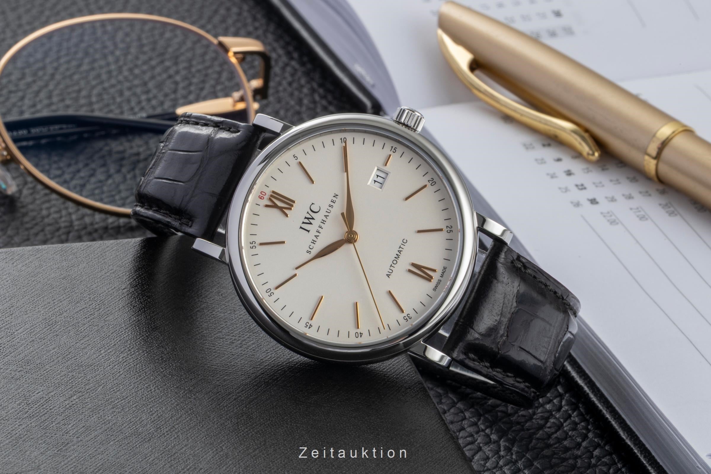 IWC Portofino acero automático reloj para caballeros IW356517 LP: 5300EUR  [2604563]